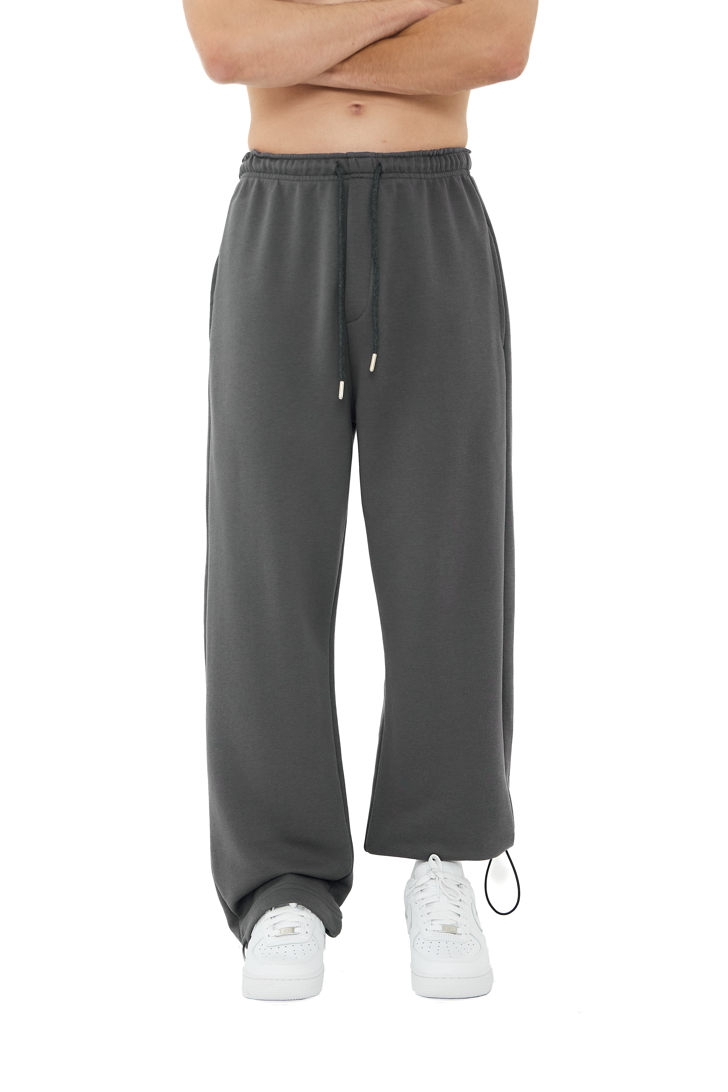  Hitup Premium Basic Ayarlanabilir Paça Oversize Eşofman Altı  - ANTRASİT