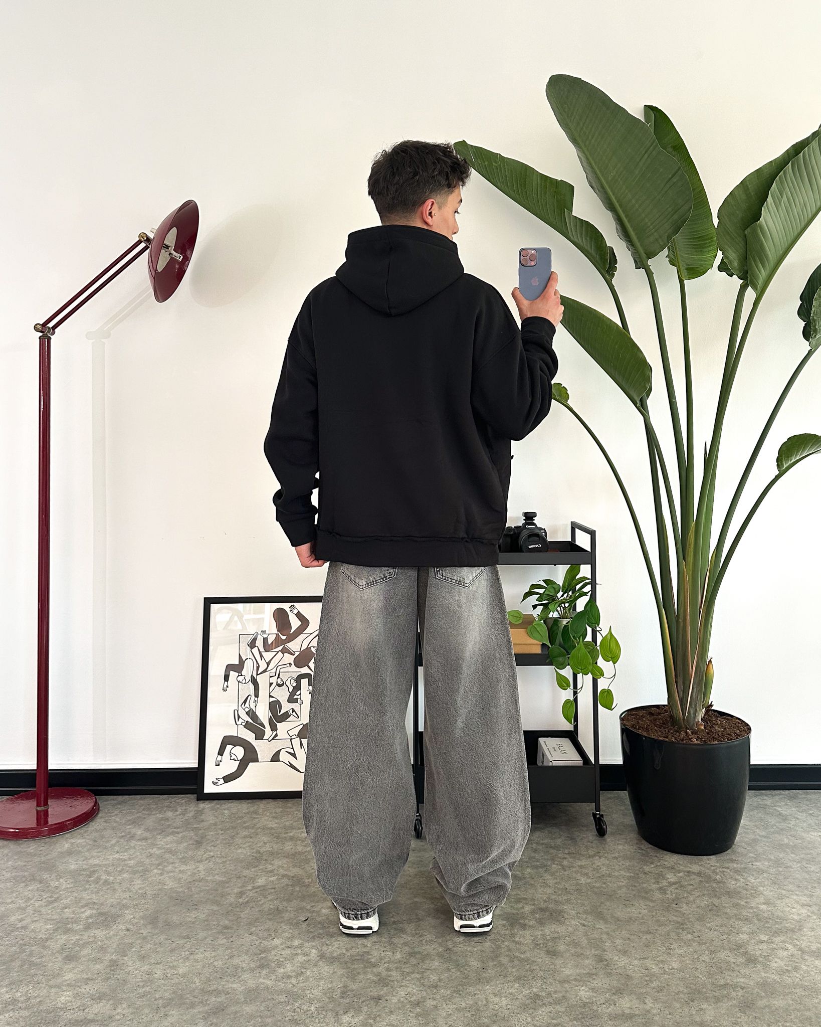 Yırtık Detaylı Baggy Jean