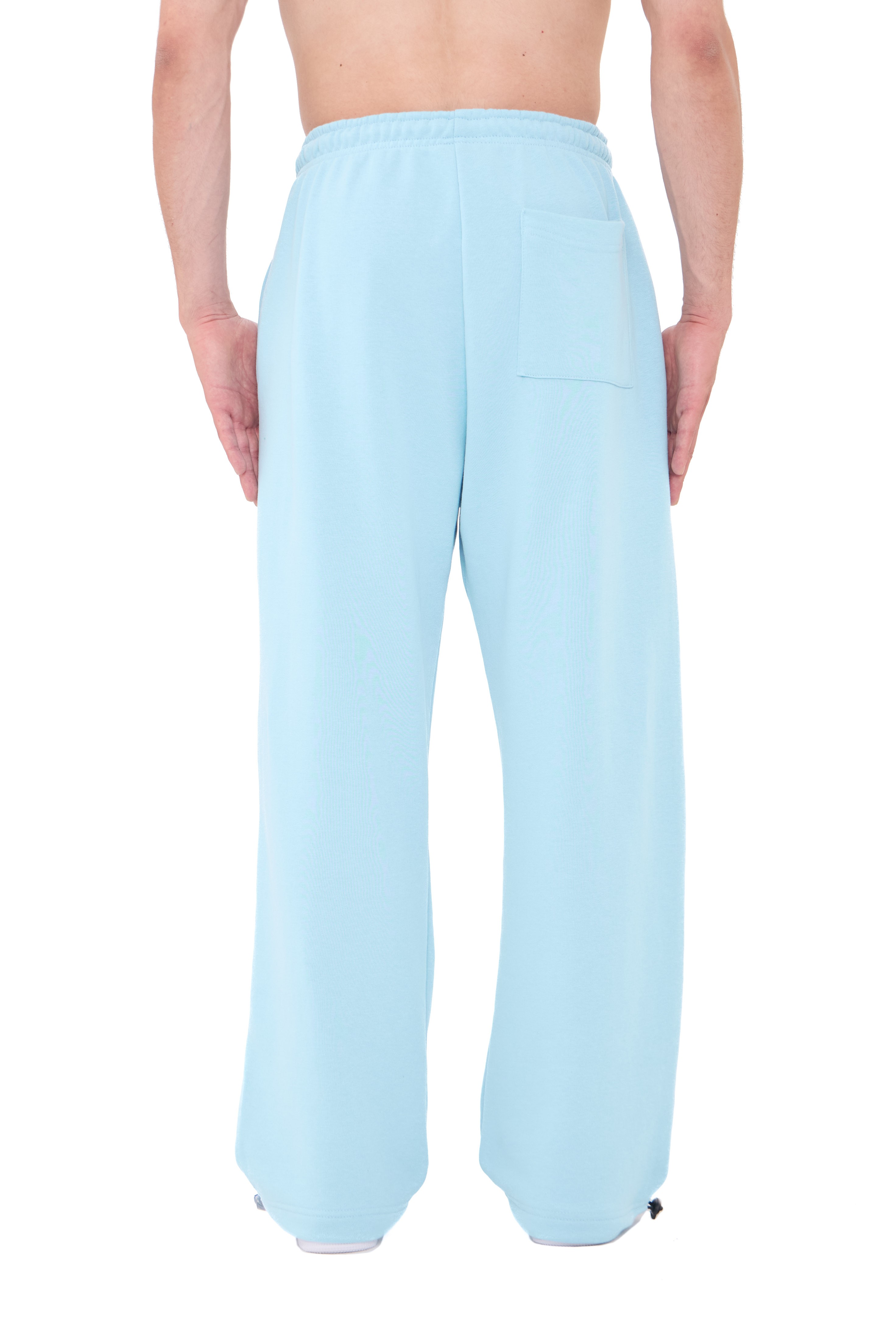  Hitup Premium Basic Ayarlanabilir Paça Oversize Eşofman Altı  - BABYBLUE
