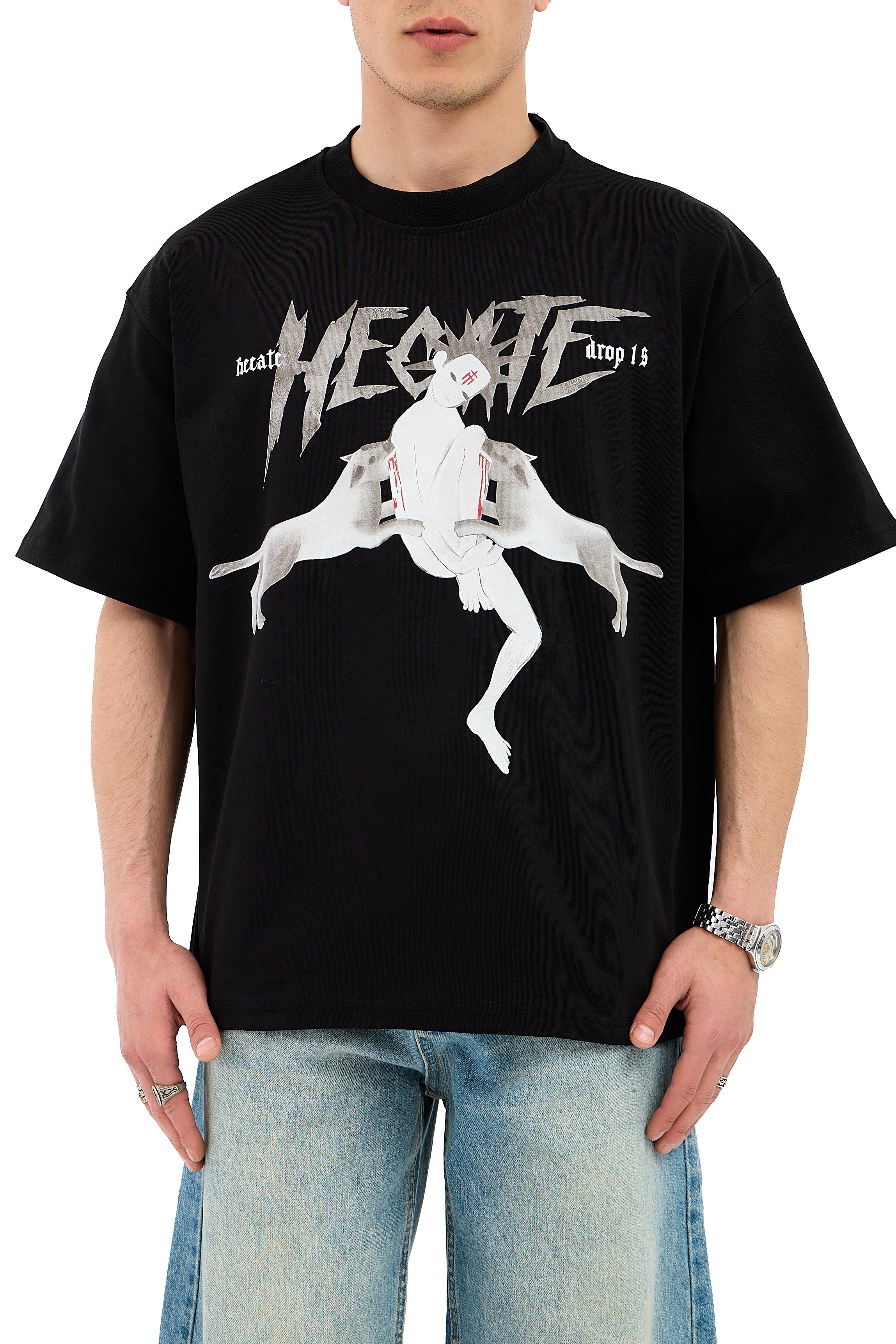 Hecate Baskı Detay Oversize Tişört