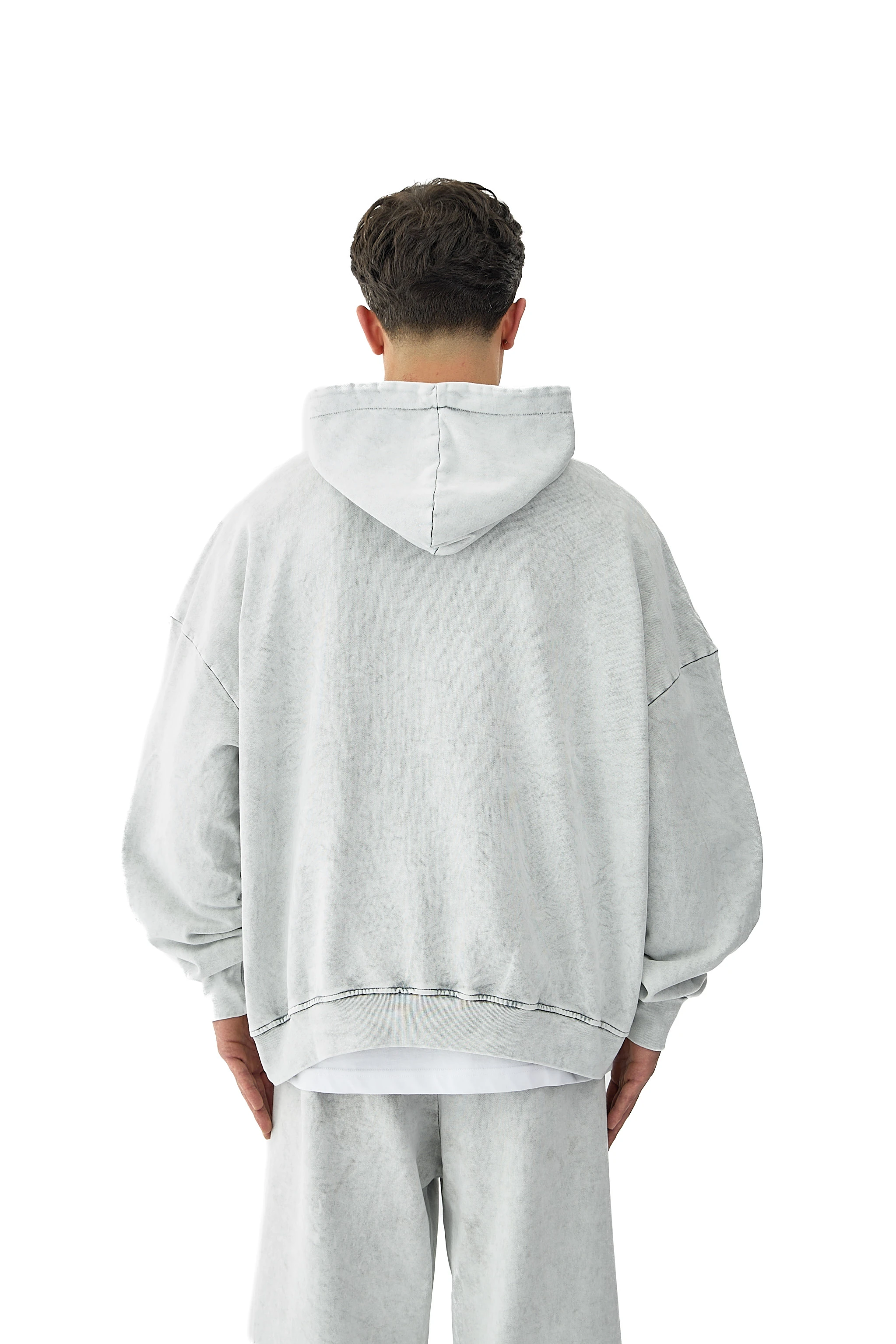  Oil Washed Yıkamalı Oversize Hoodie - MİNT