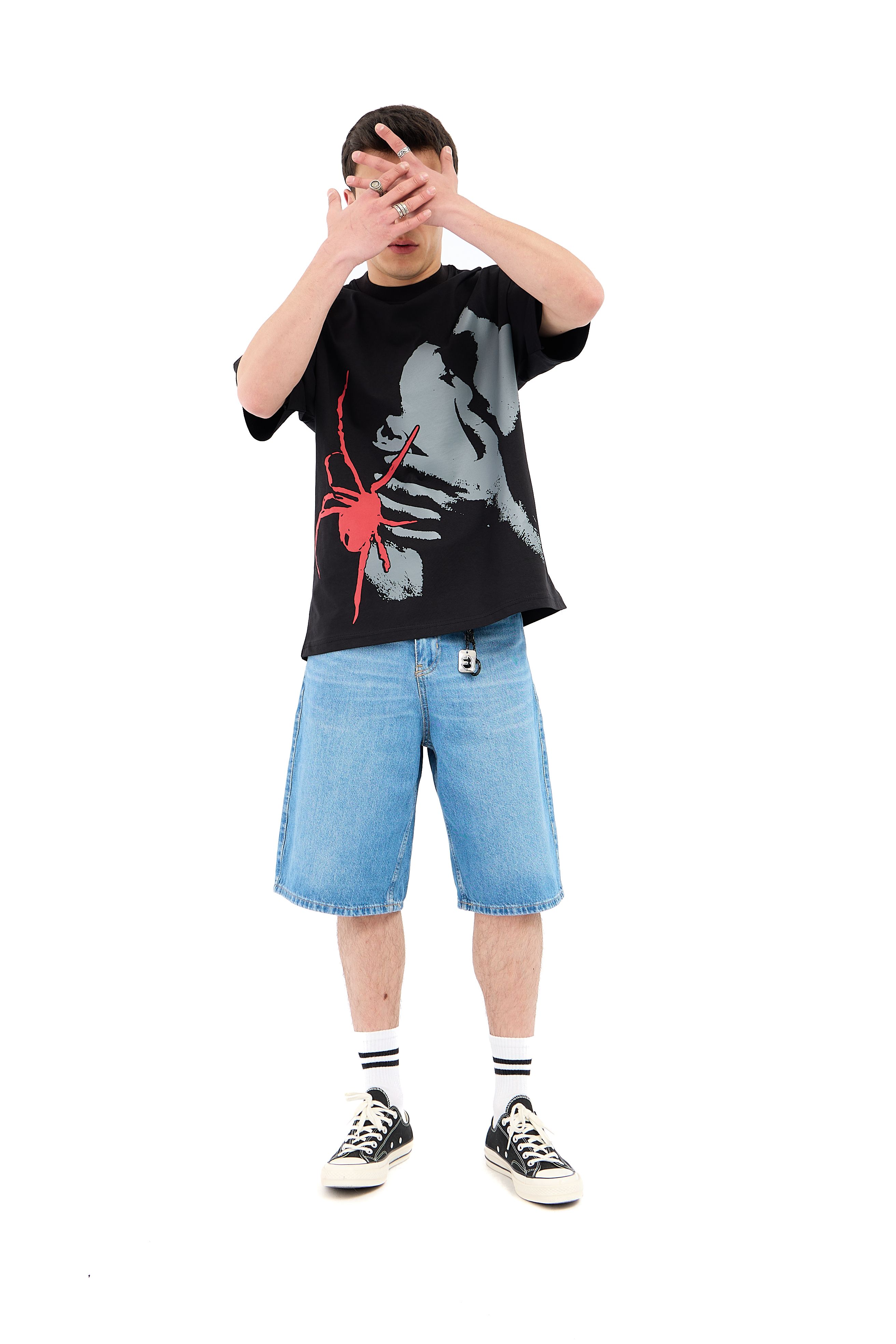 Revial Baskı Detay Oversize Tişörta