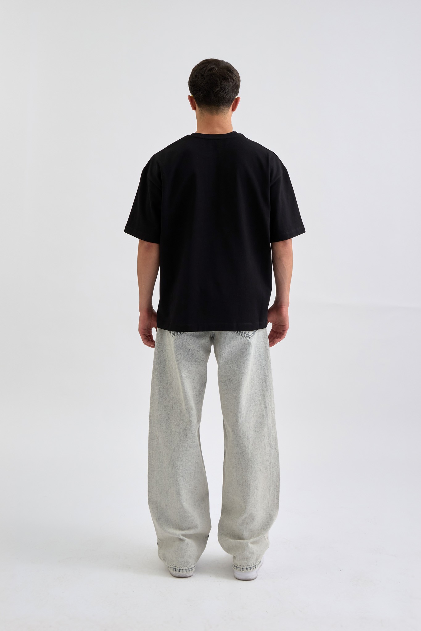 Pistol Print Oversize Baskılı Tişört