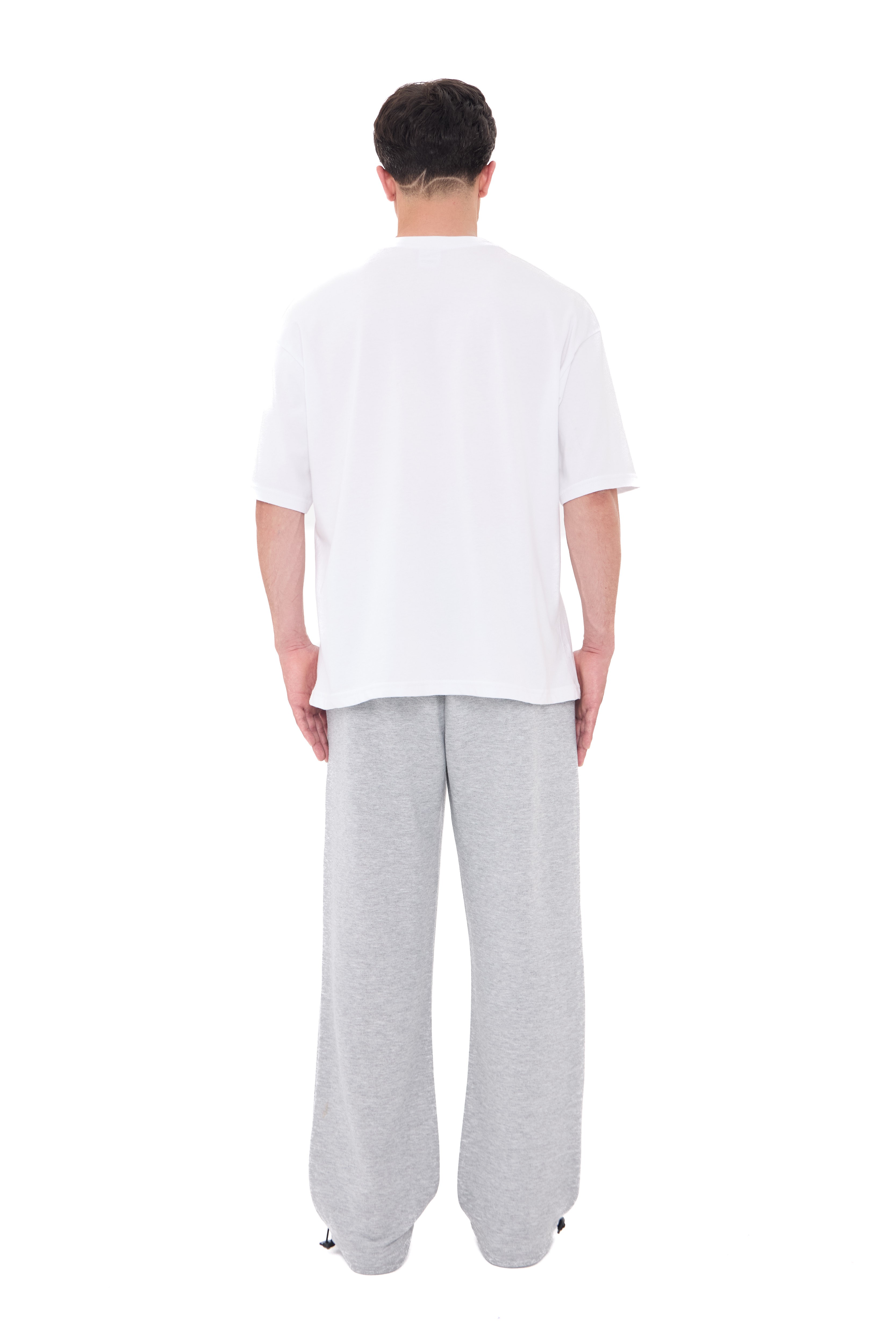  Hitup Premium Basic Ayarlanabilir Paça Oversize Eşofman Altı  - GRİMELANJ
