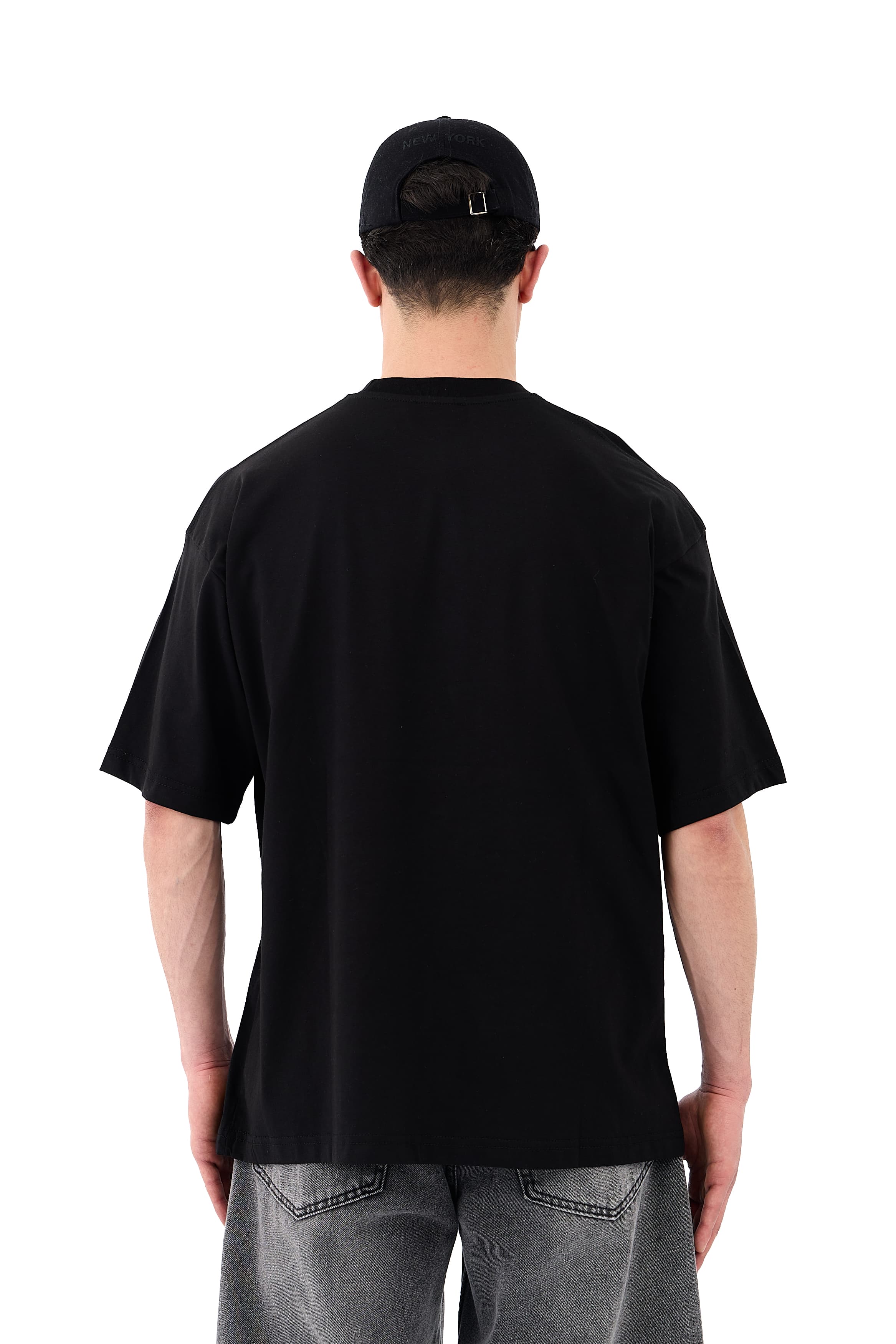 Basic Oversize Tişört - SİYAH