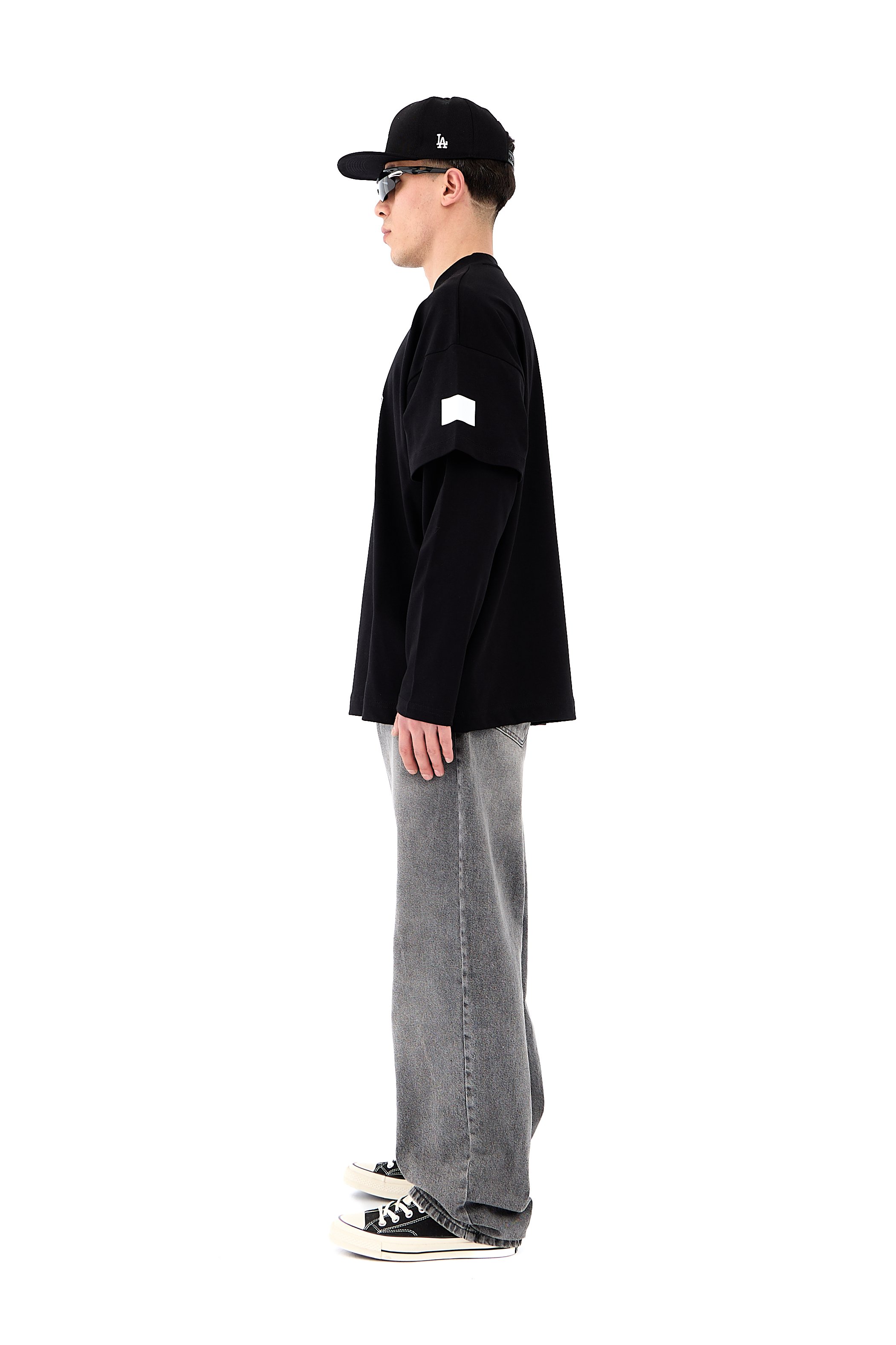 Five Four Five Baskılı Premium Oversize Long Sleeve