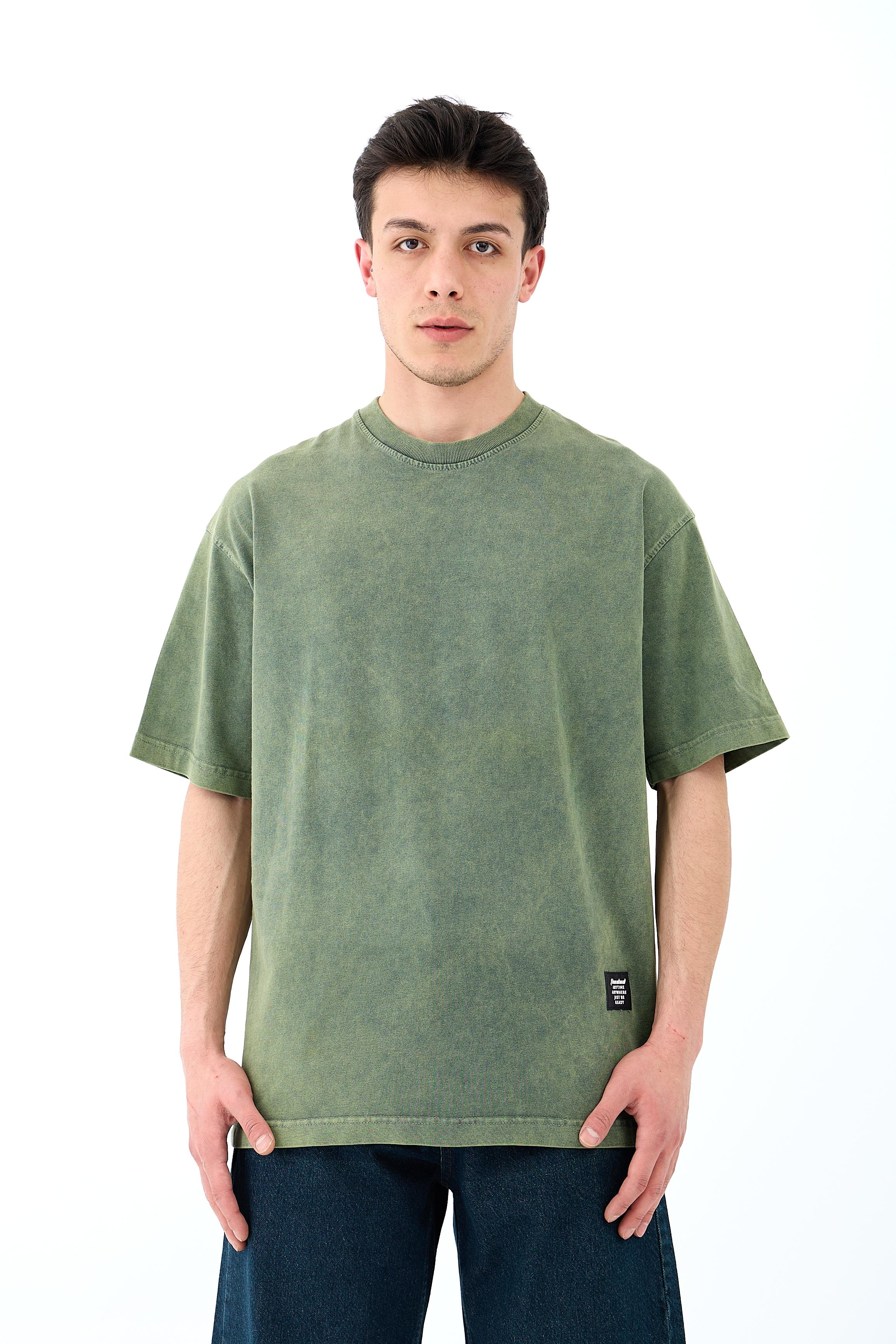 Acid Washed Basic Oversize Tişört
