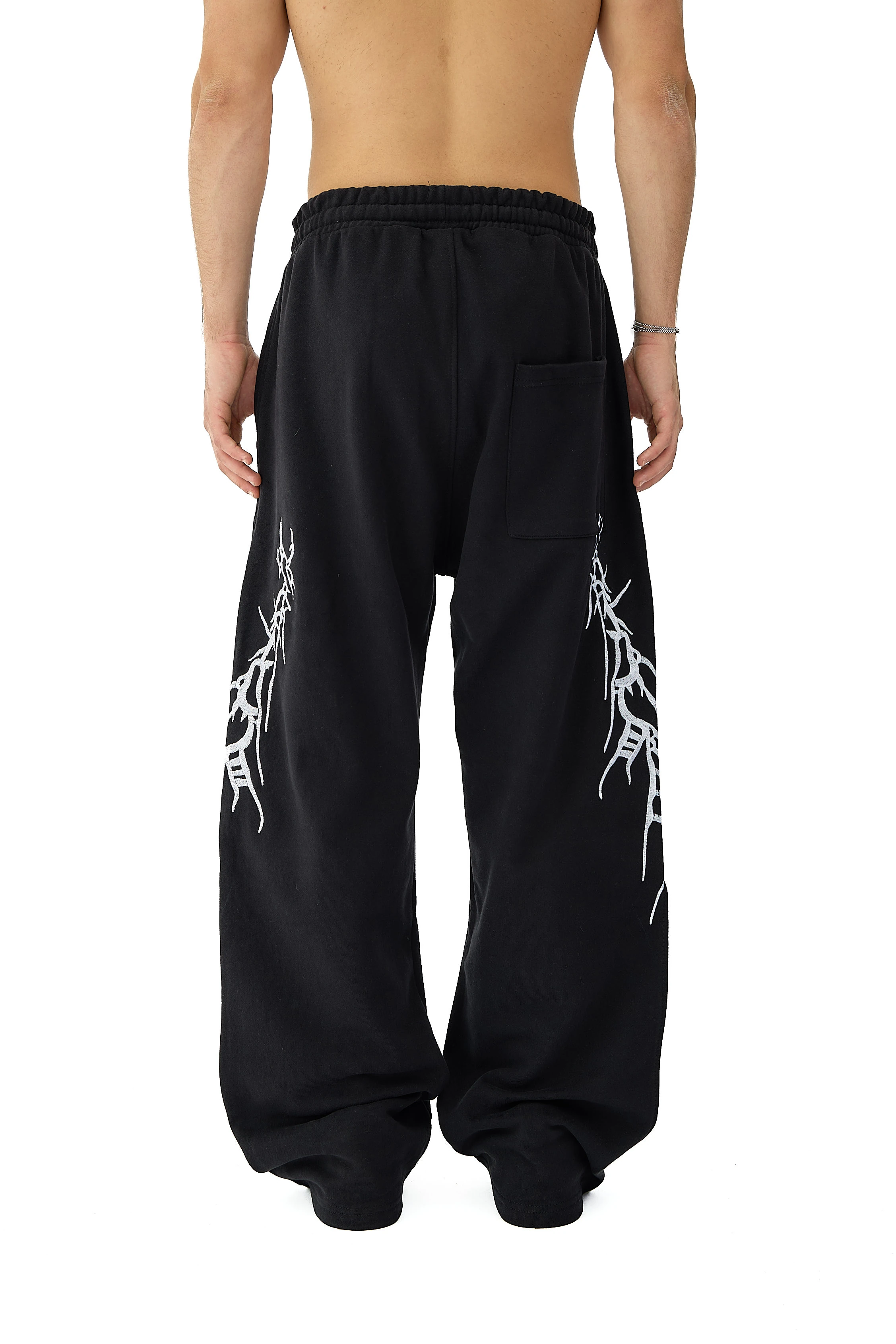 Ritual Scar Nakış Detaylı Premium Sweatpant - SİYAH