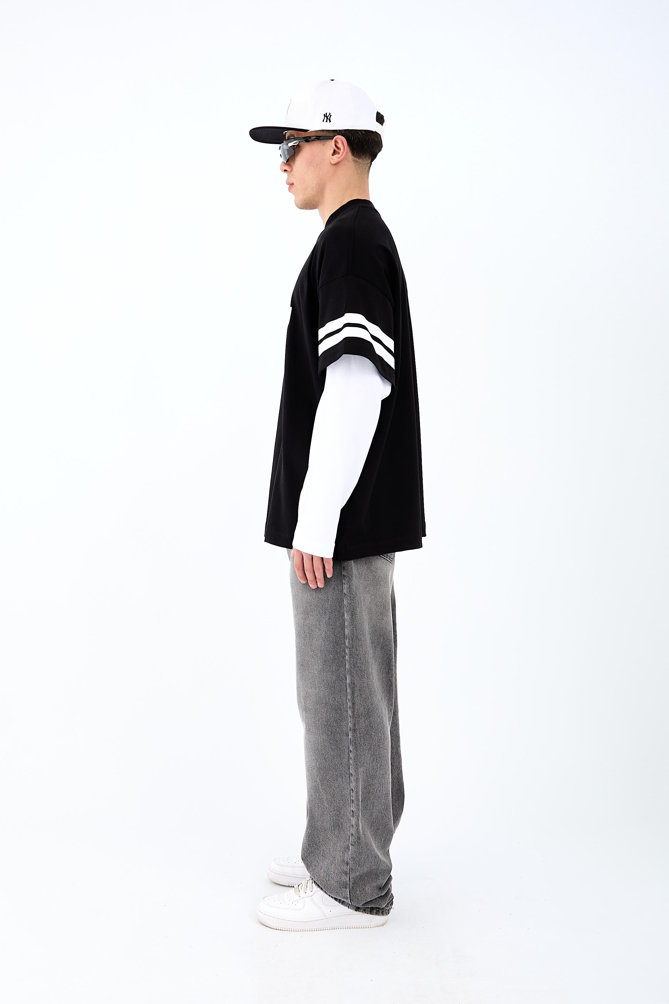 77 Archive Baskılı Premium Oversize Long Sleeve