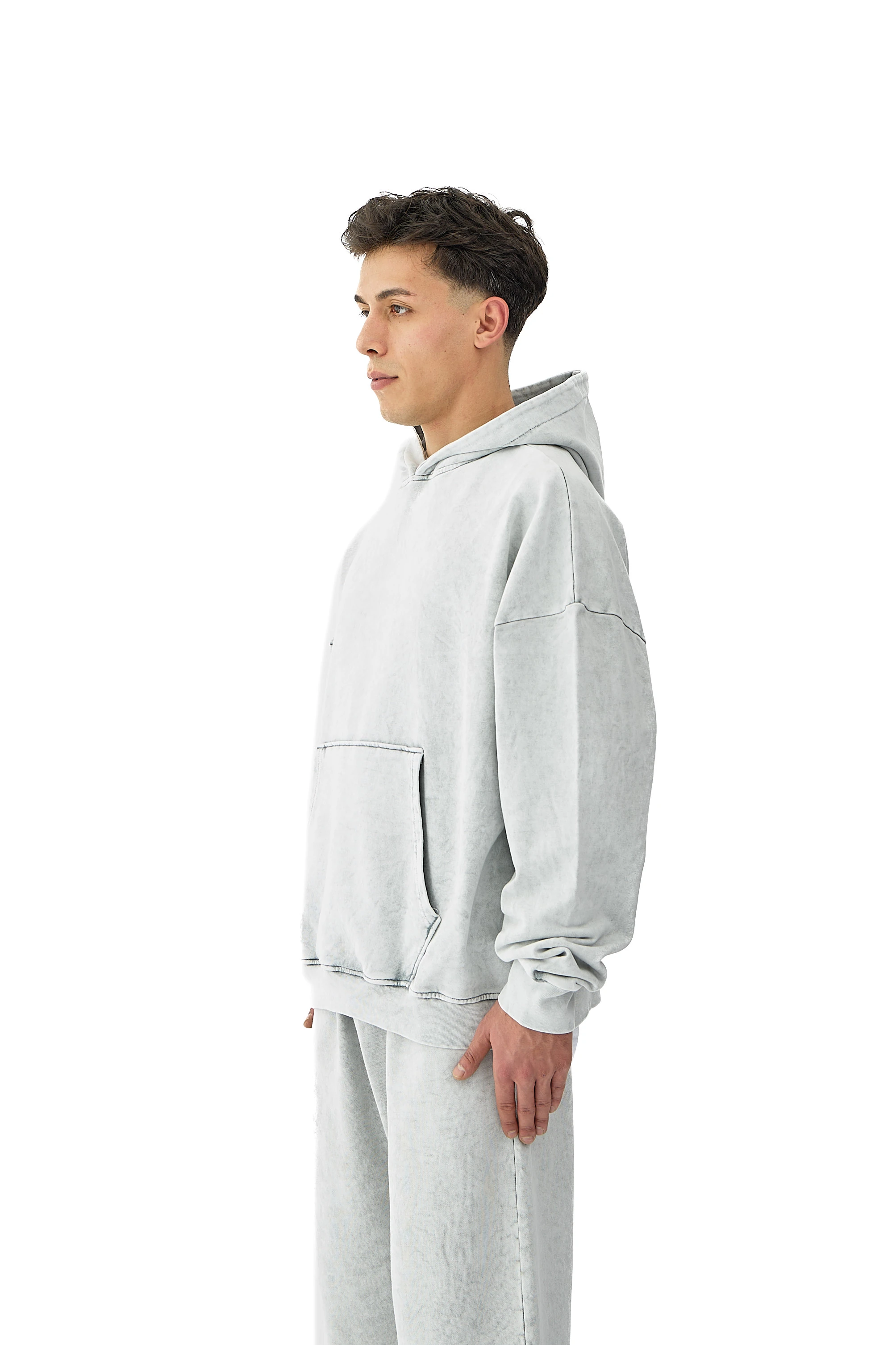  Oil Washed Yıkamalı Oversize Hoodie - MİNT