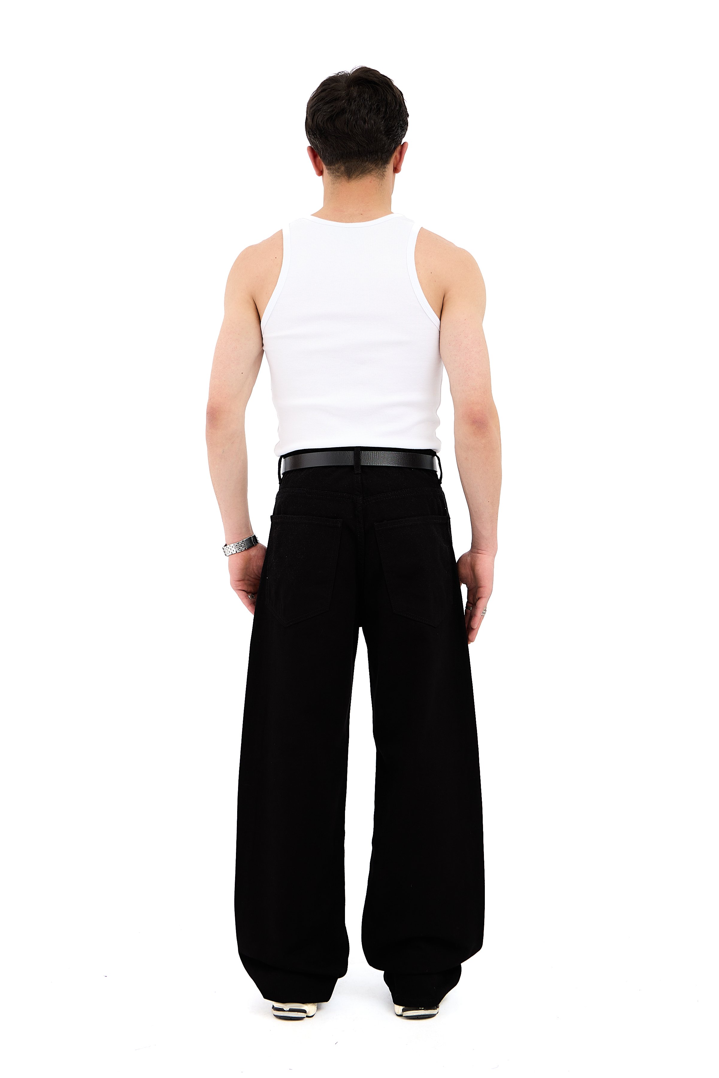 Basic Siyah Baggy Jean