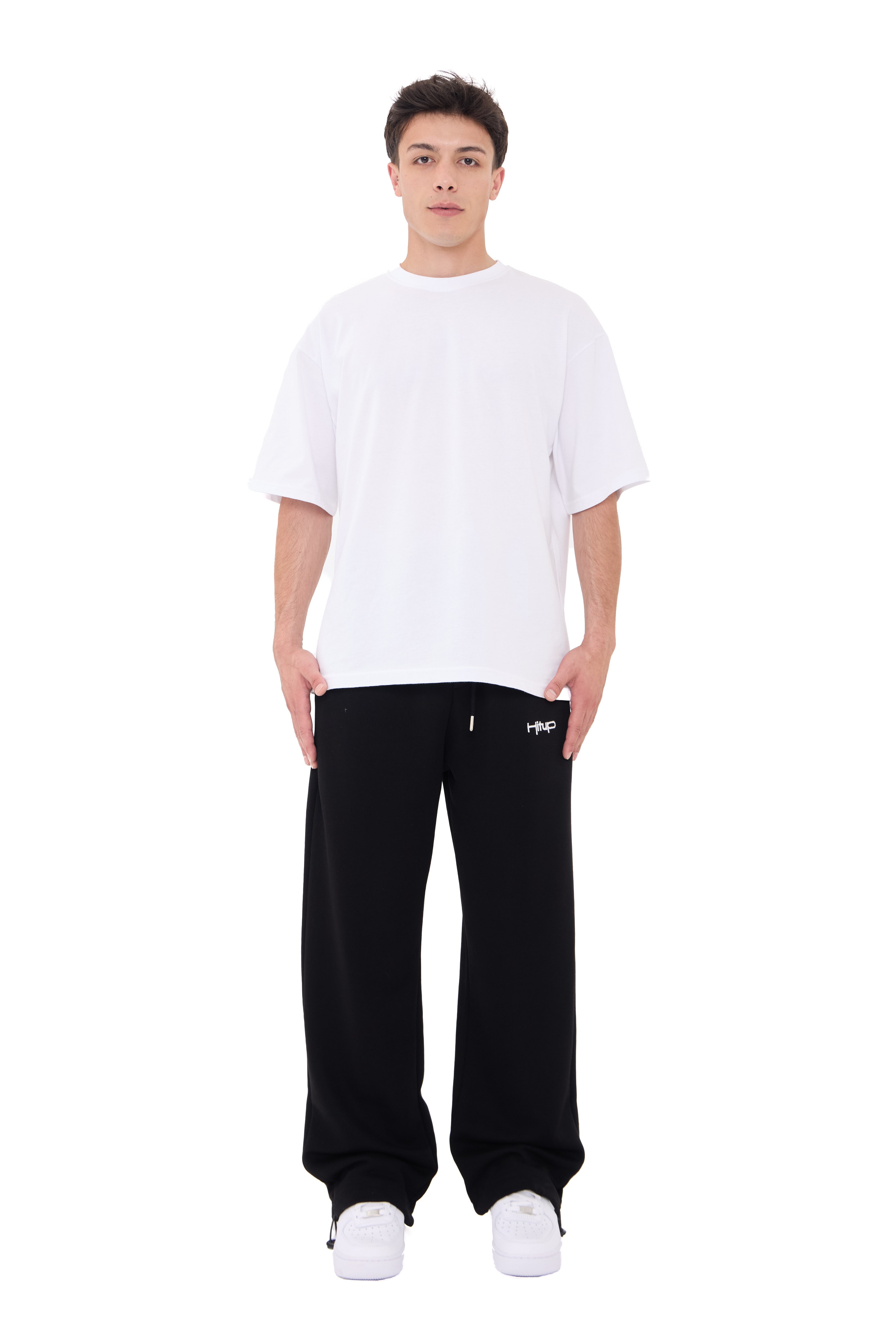  Hitup Nakışlı Premium Ayarlanabilir Paça Oversize Eşofman Altı 