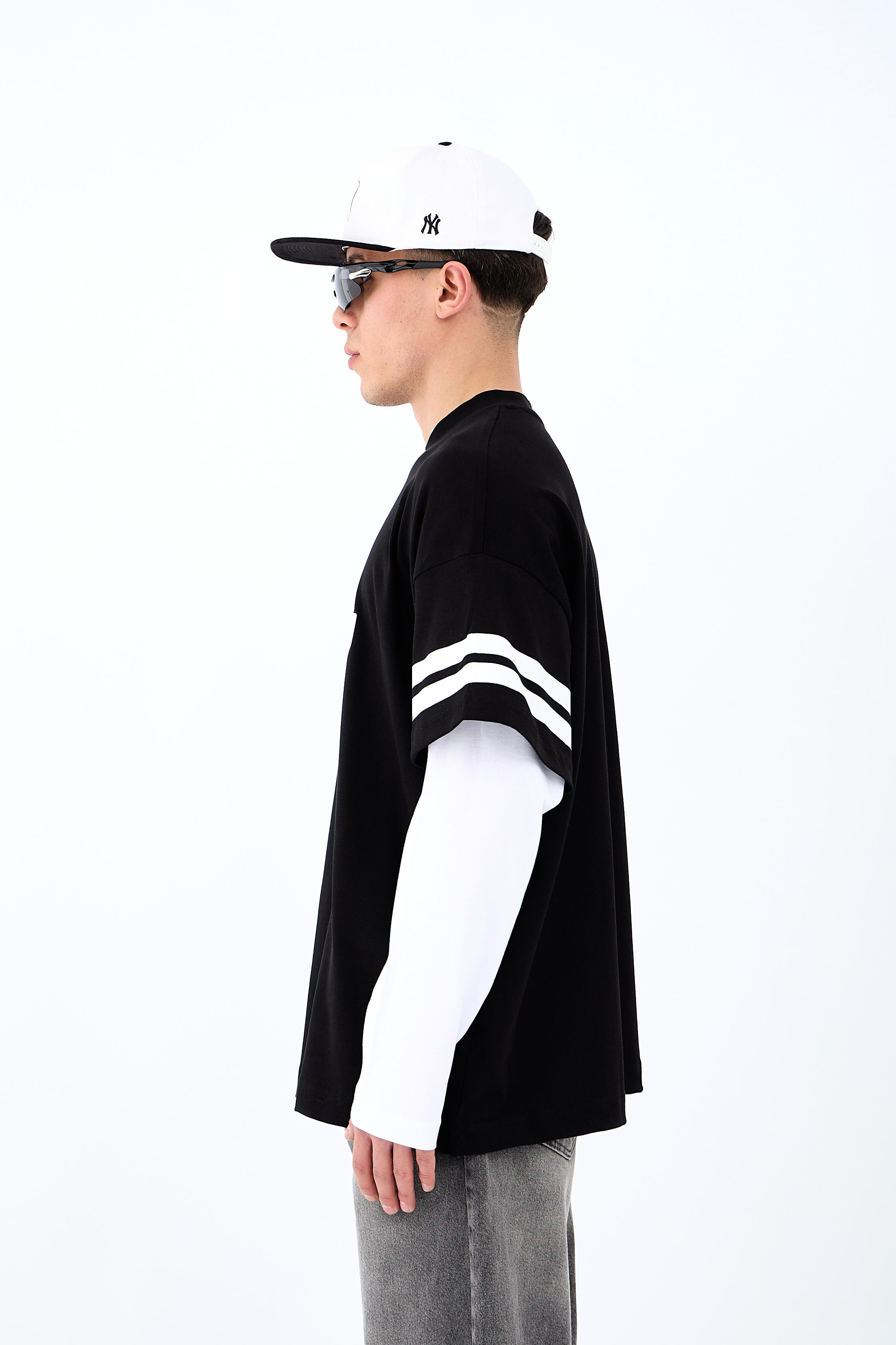 77 Archive Baskılı Premium Oversize Long Sleeve