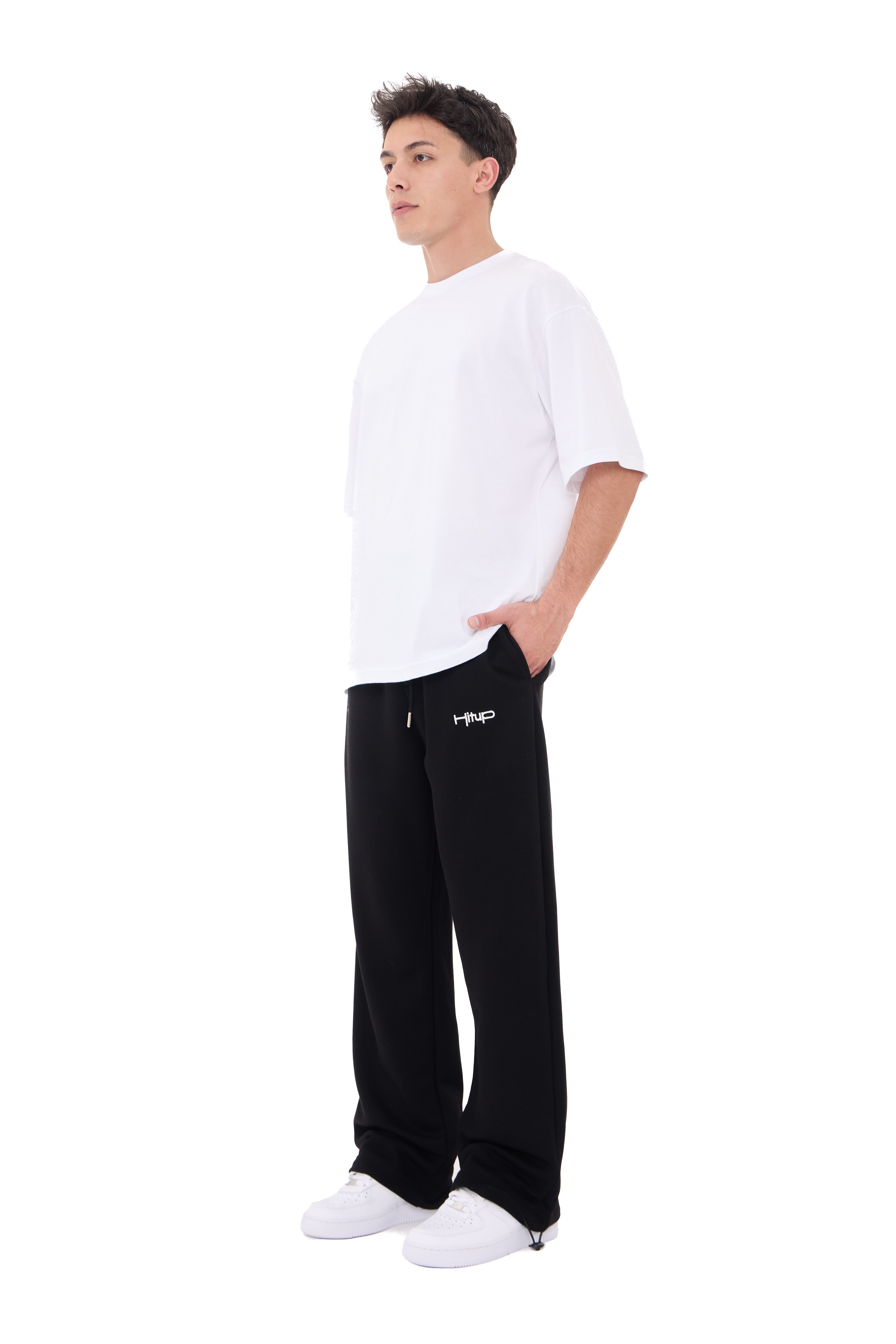  Hitup Nakışlı Premium Ayarlanabilir Paça Oversize Eşofman Altı 