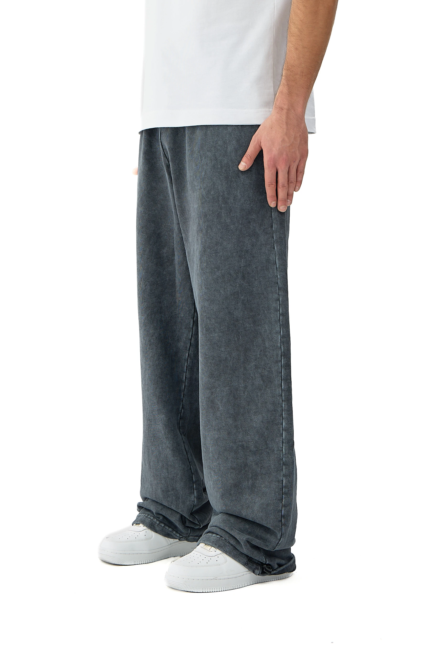 Oil Washed Yıkamalı Ayarlanabilir Paça Oversize Eşofman Altı