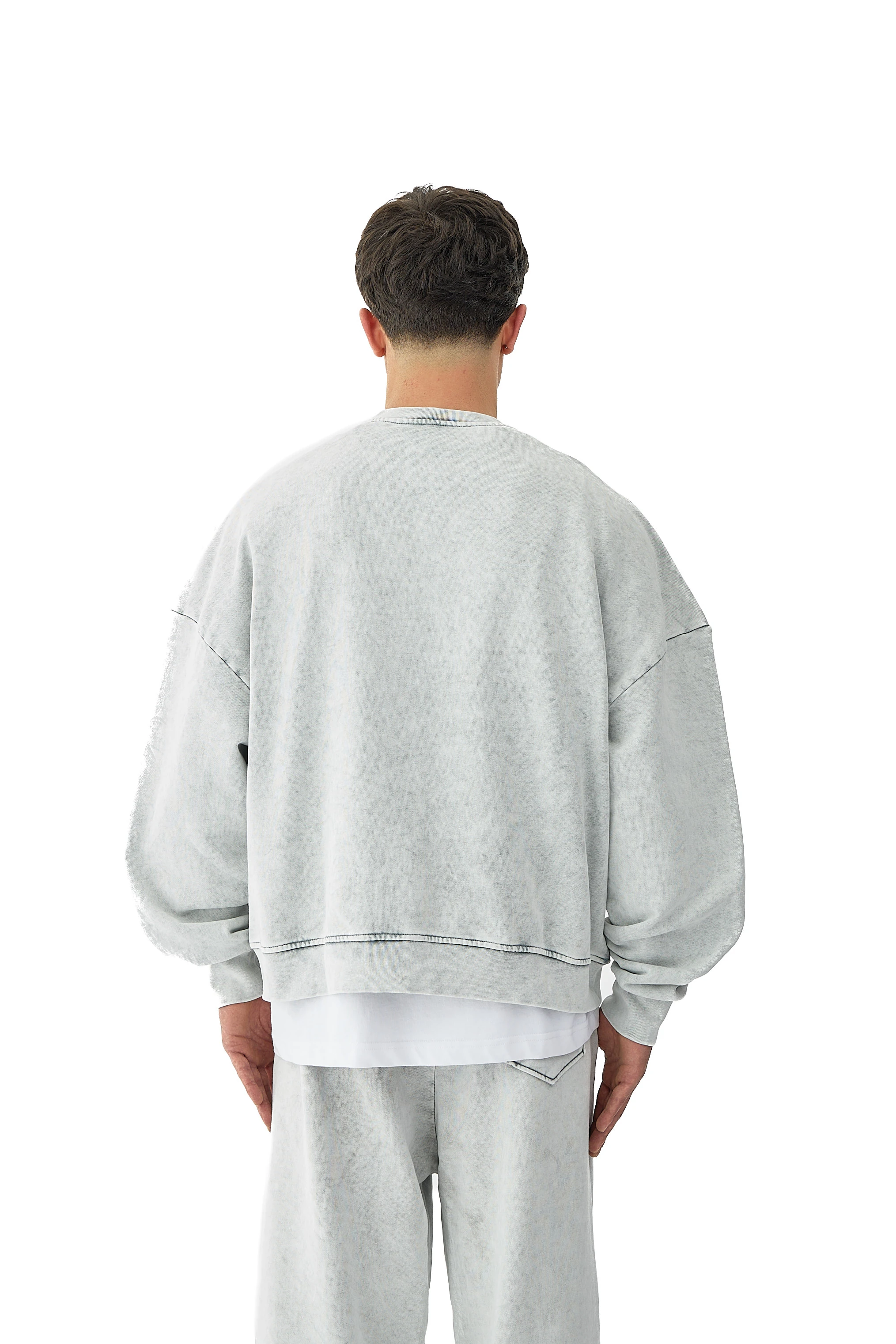  Oil Washed Yıkamalı Oversize Sweatshirt - MİNT