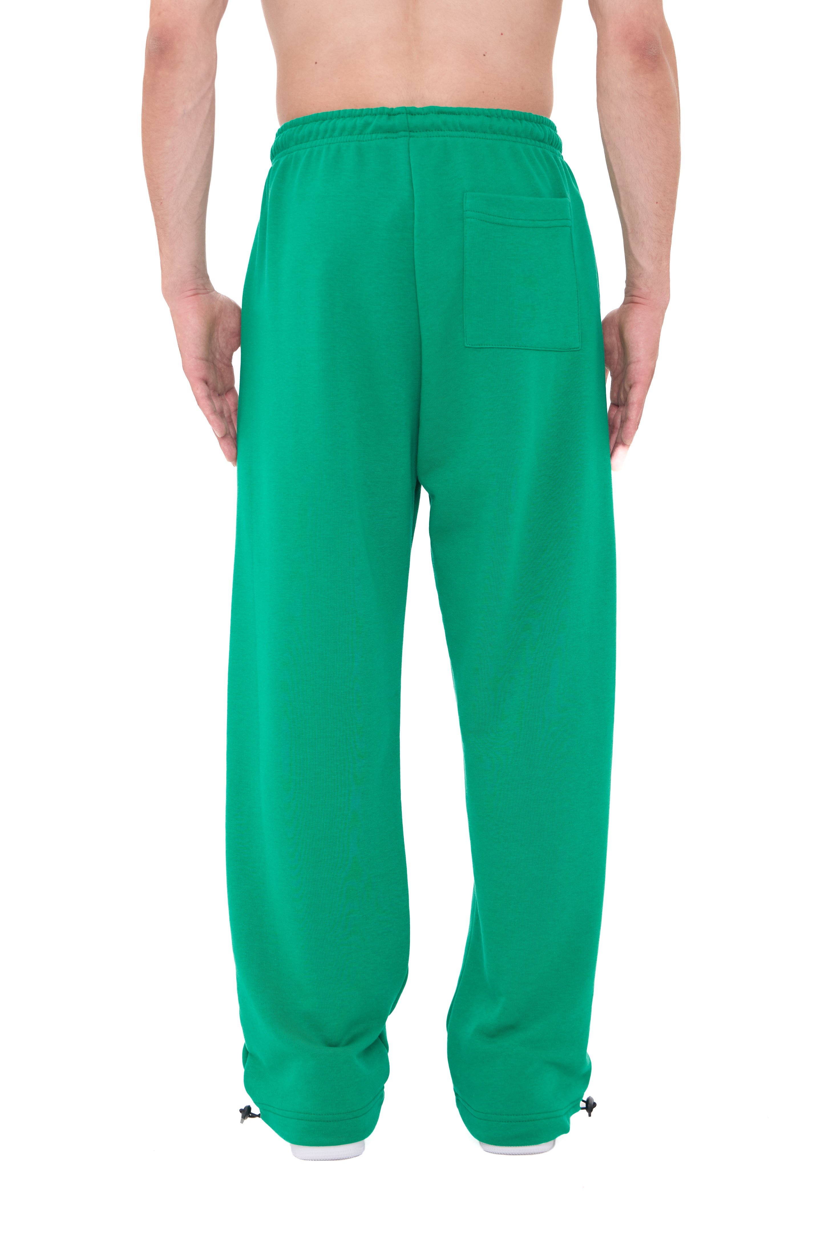  Hitup Nakışlı Premium Ayarlanabilir Paça Oversize Eşofman Altı  - YEŞİL