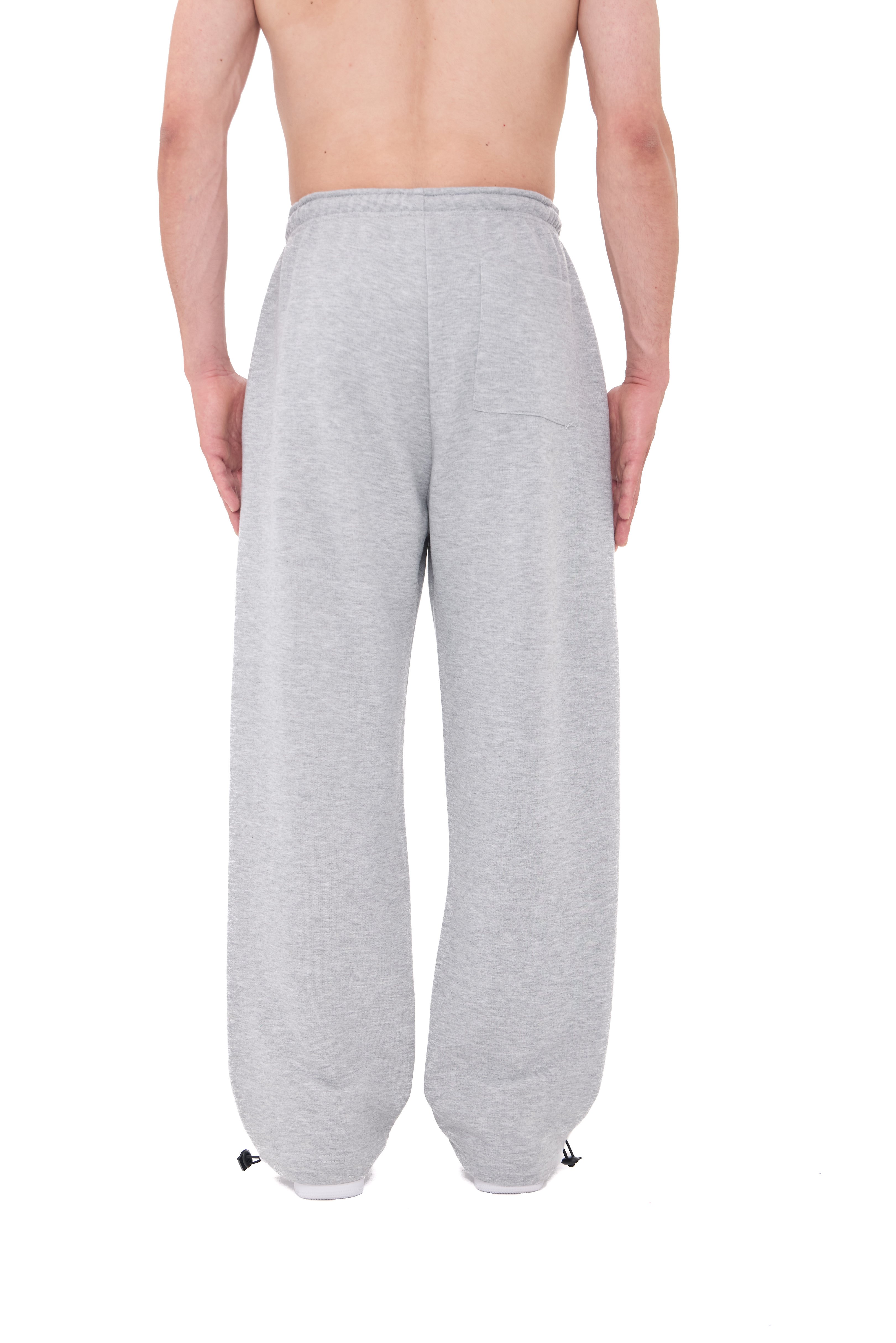  Hitup Nakışlı Premium Ayarlanabilir Paça Oversize Eşofman Altı  - GRİMELANJ