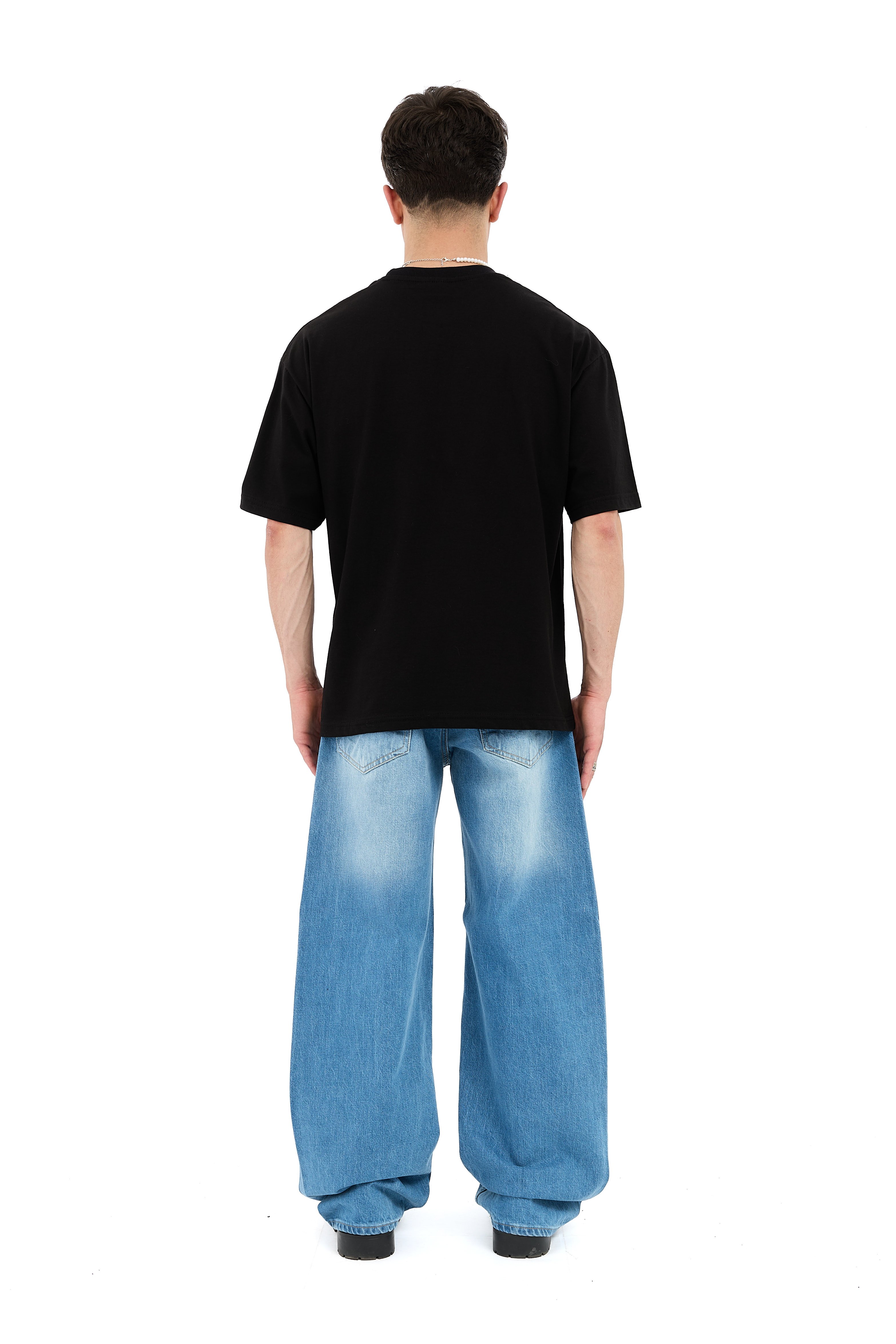 By Fear Baskı Detay Oversize Tişört