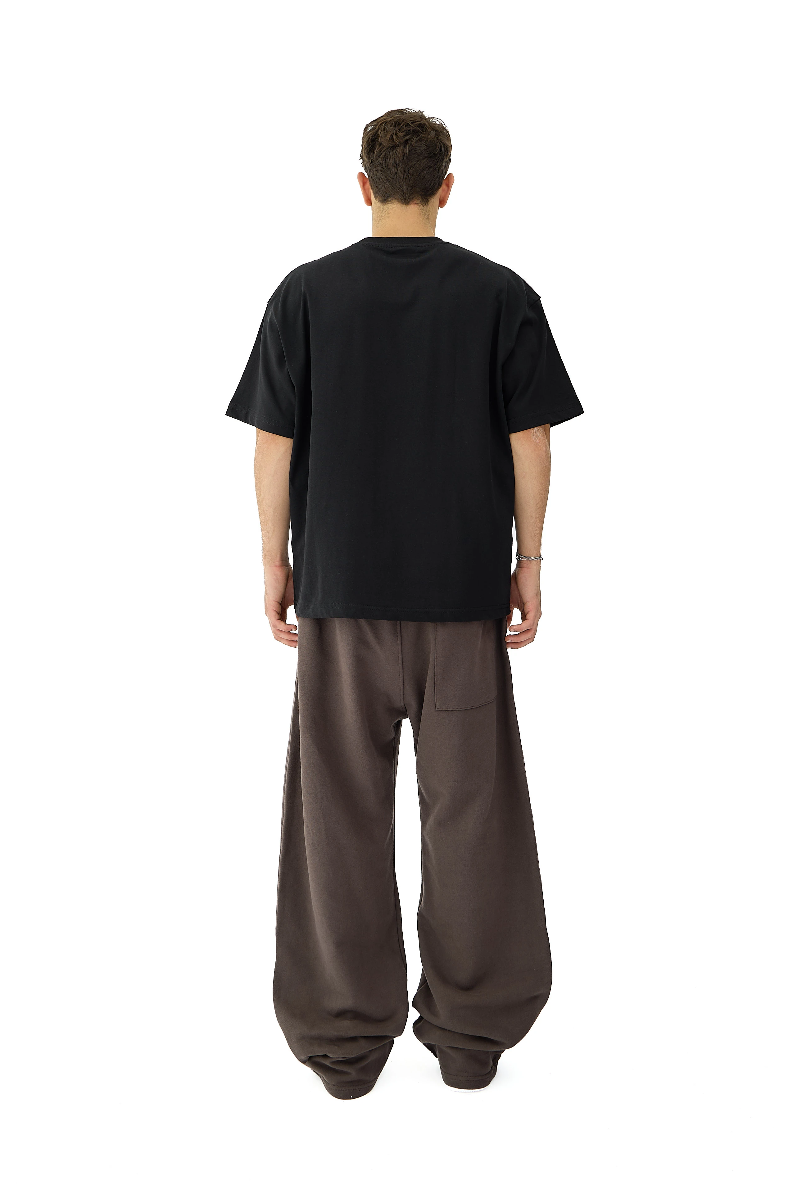 Blade Deri Nakış Detaylı Premium Sweatpant - KAHVERENGİ