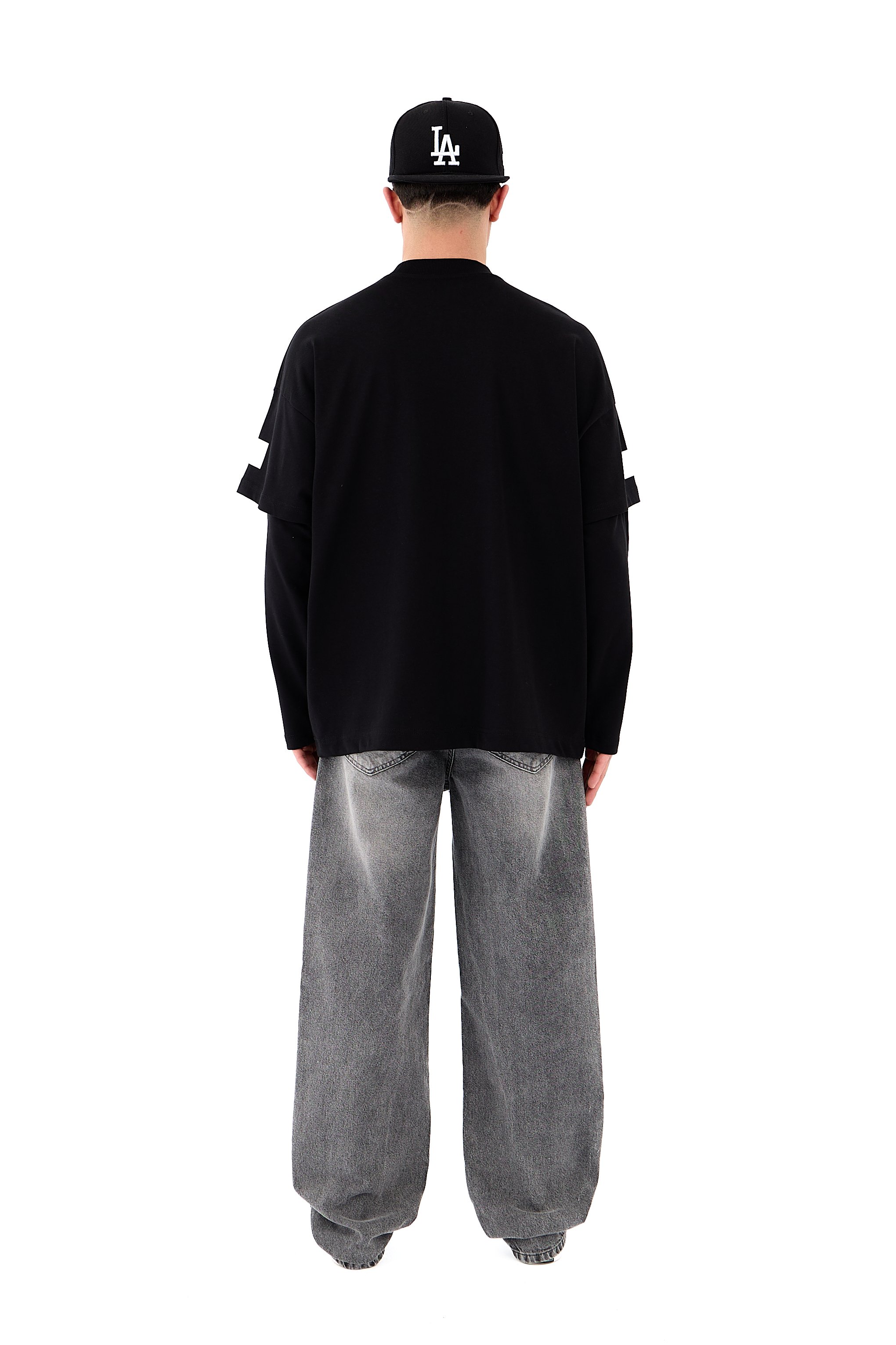 Five Four Five Baskılı Premium Oversize Long Sleeve