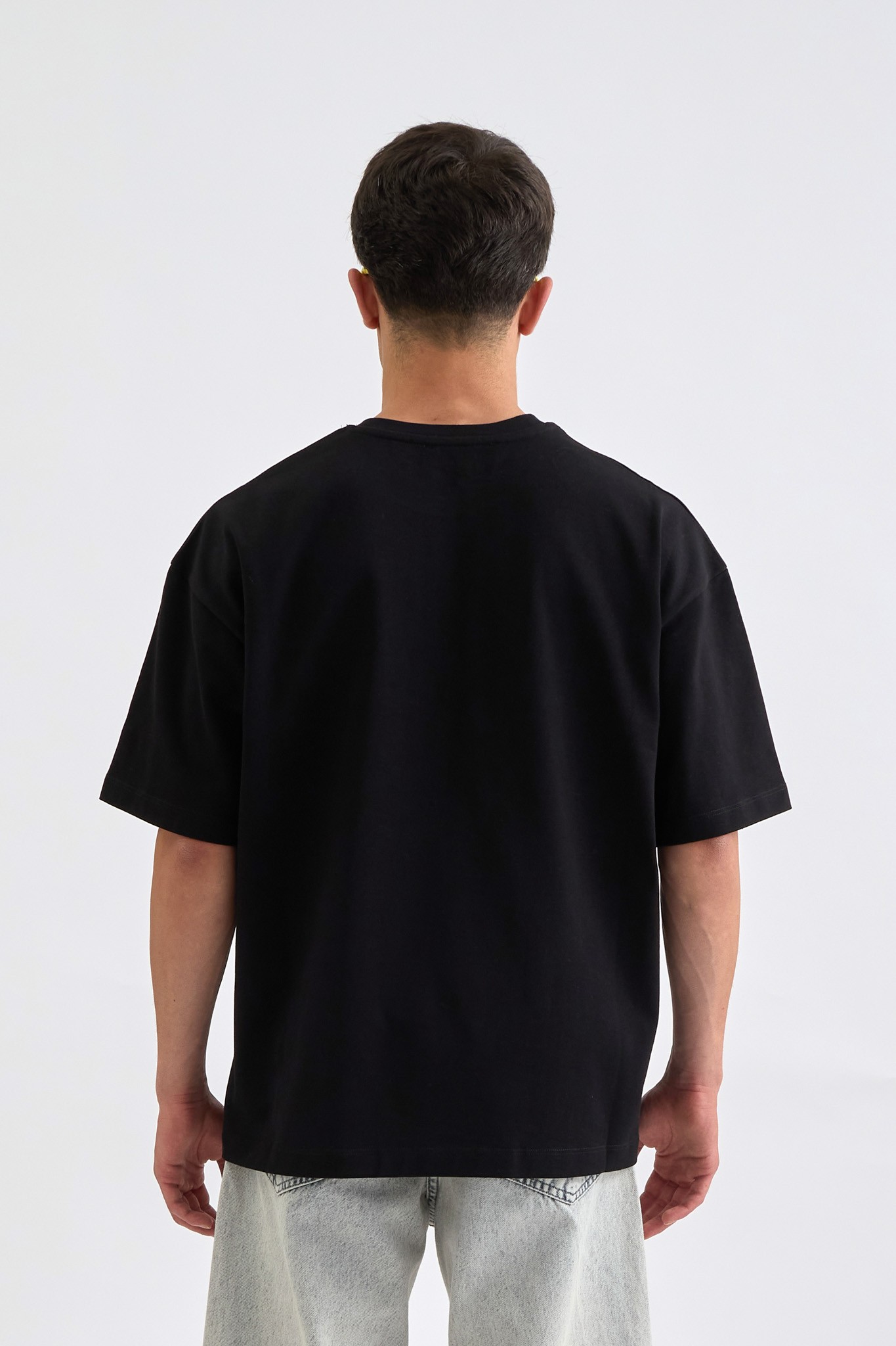 Pistol Print Oversize Baskılı Tişört