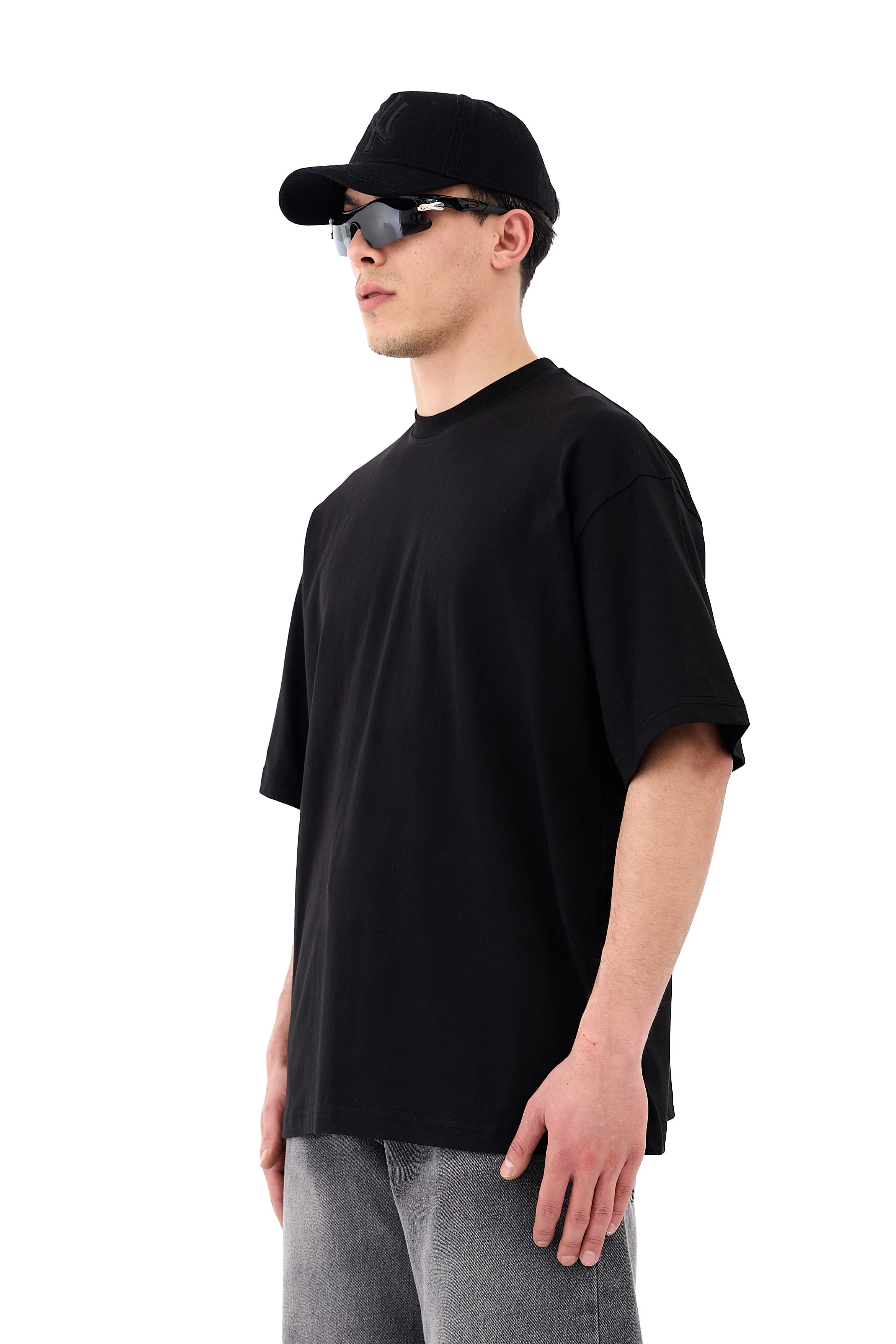 Basic Oversize Tişört - SİYAH