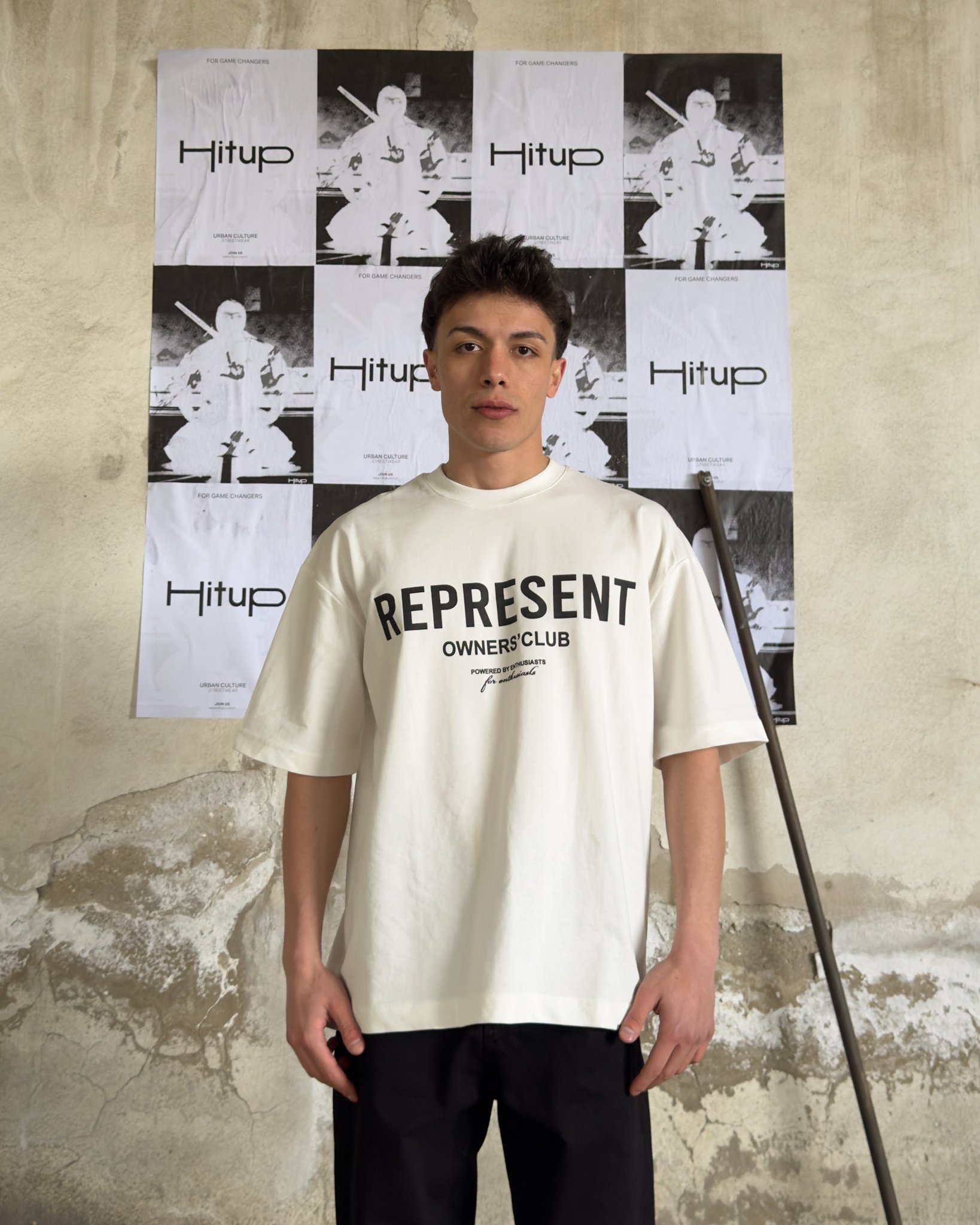 Represent Baskılı Oversize Tişört