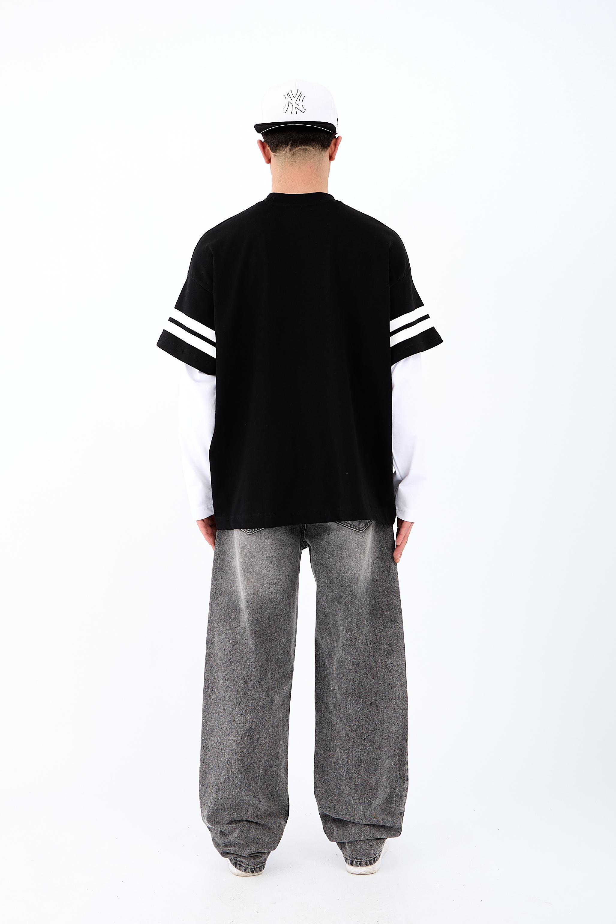 77 Archive Baskılı Premium Oversize Long Sleeve