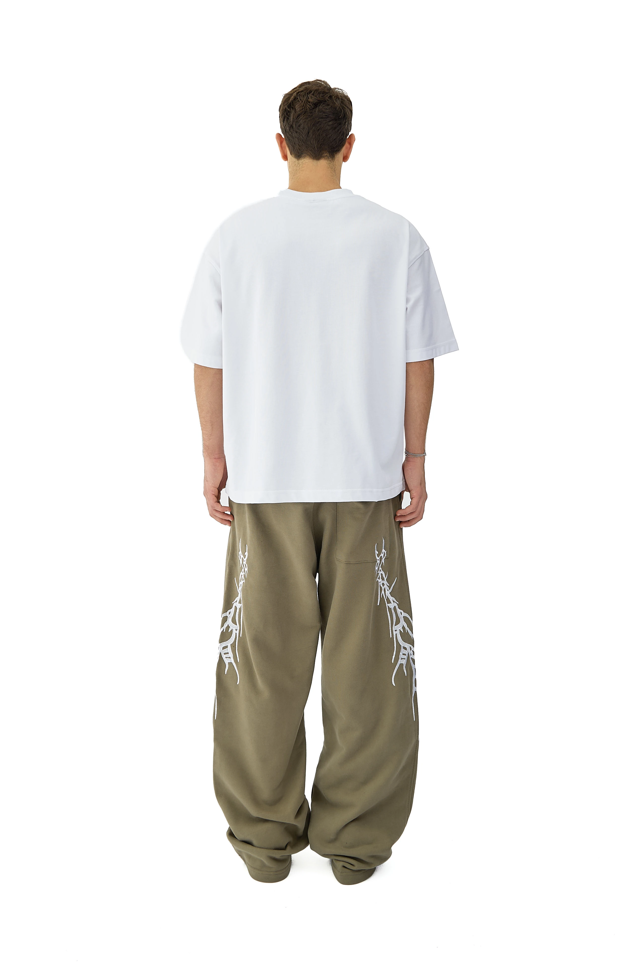 Ritual Scar Nakış Detaylı Premium Sweatpant - YEŞİL