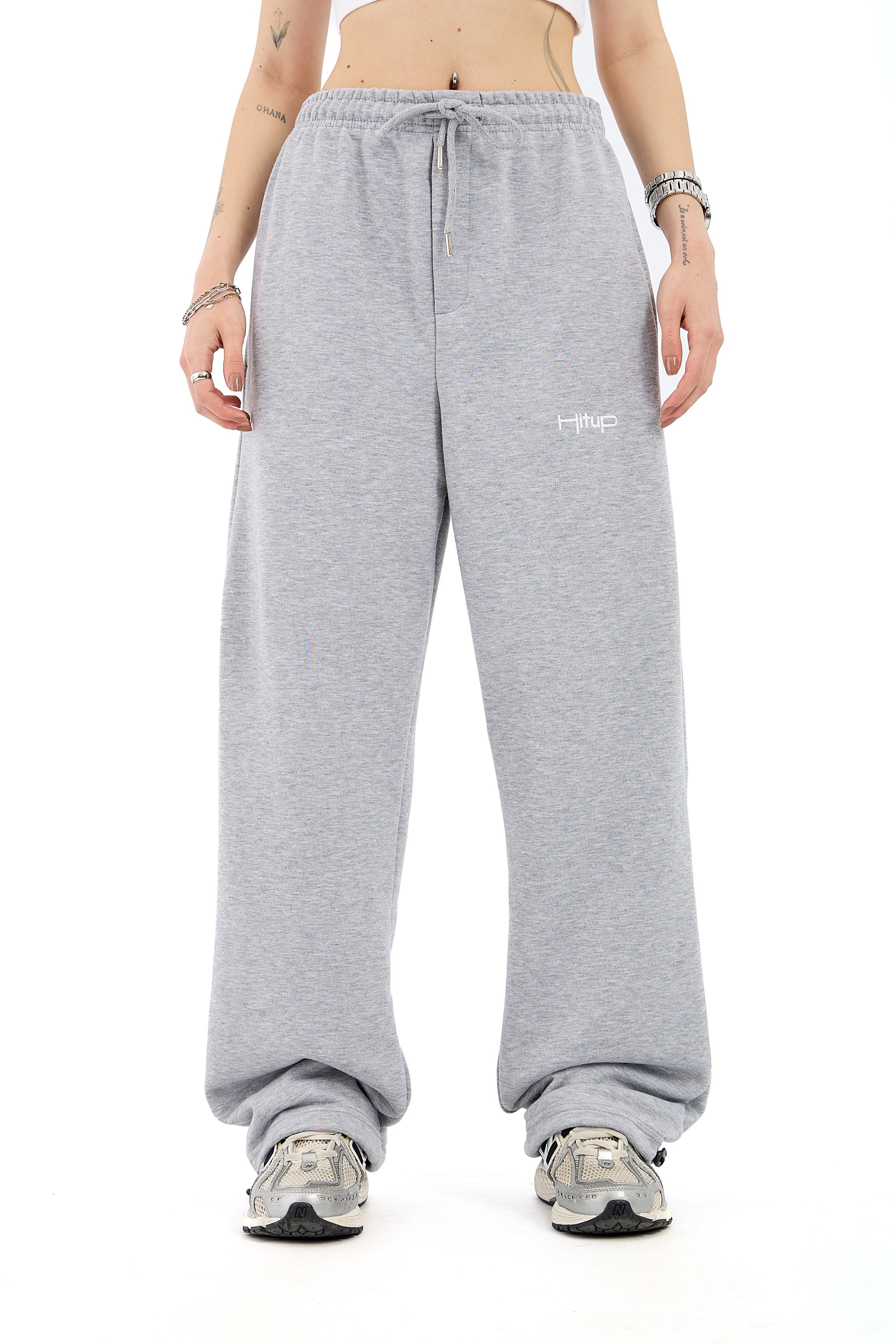 Hitup Premium Ayarlanabilir Paça Baggy Eşofman Altı - GRİMELANJ
