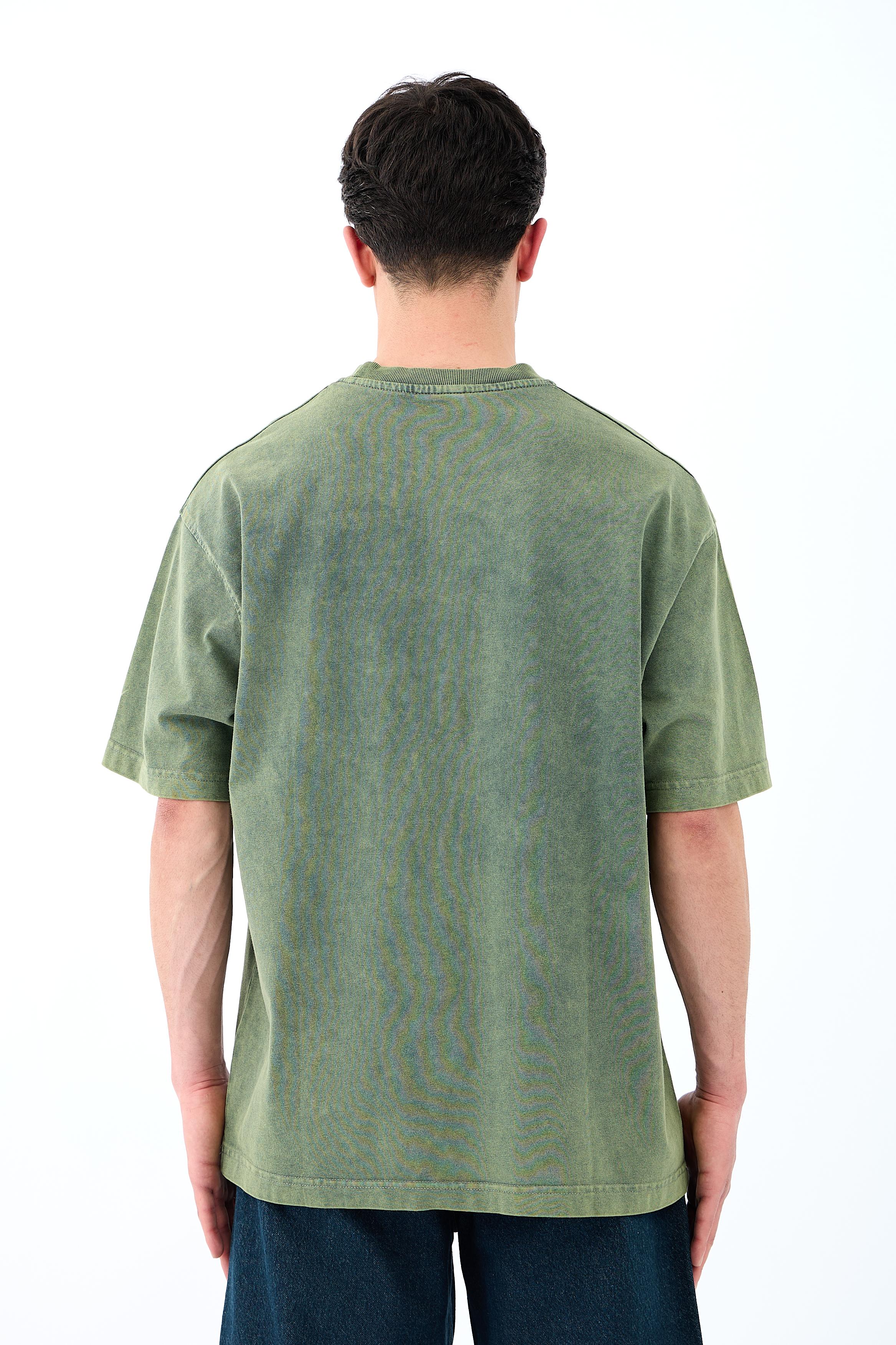 Acid Washed Basic Oversize Tişört