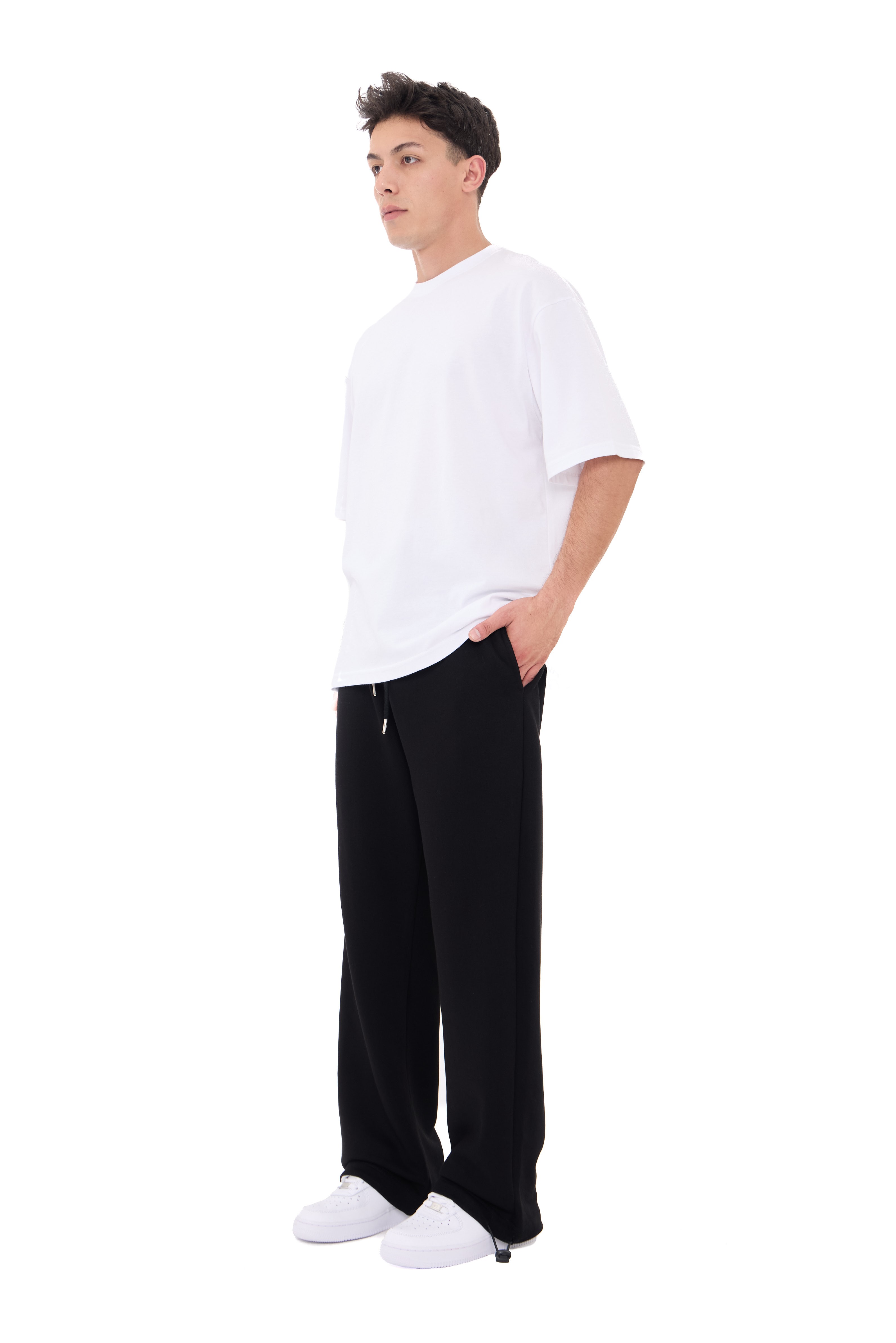  Hitup Premium Basic Ayarlanabilir Paça Oversize Eşofman Altı 