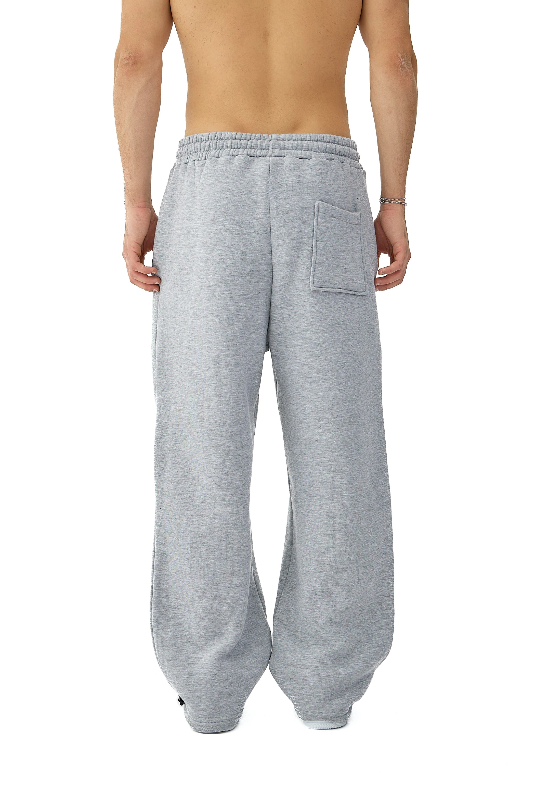 Kışlık Hitup Nakışlı Premium Ayarlanabilir Paça Oversize Eşofman Altı - GRİMELANJ