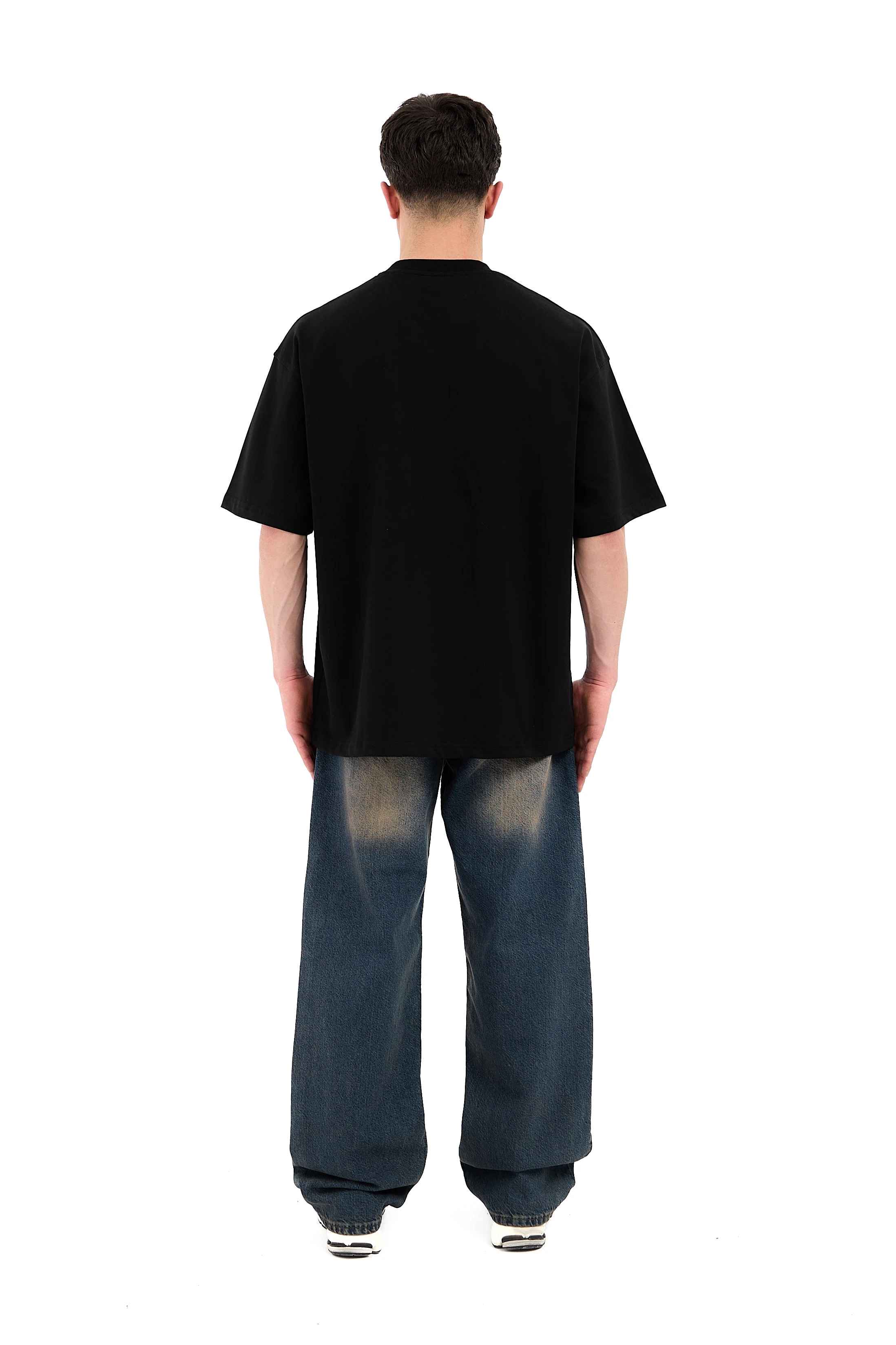 Premium Basic Oversize Tişört - SİYAH