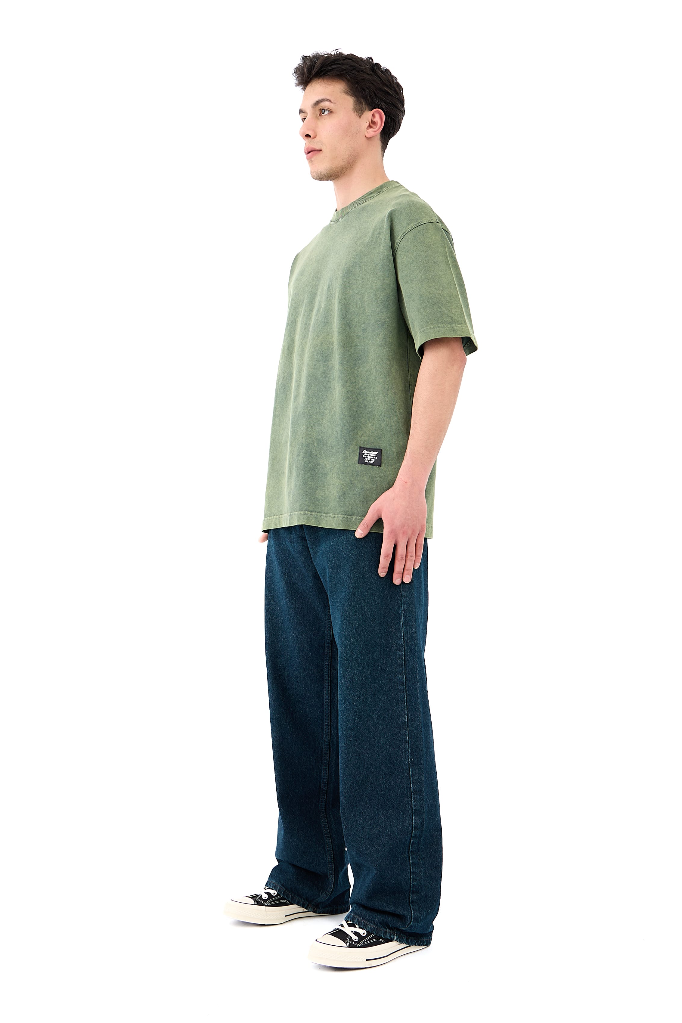 Acid Washed Basic Oversize Tişört