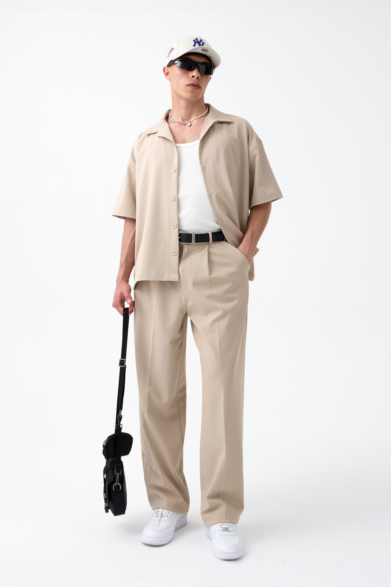 Old Money Oversize Fit Gömlek - EKRU