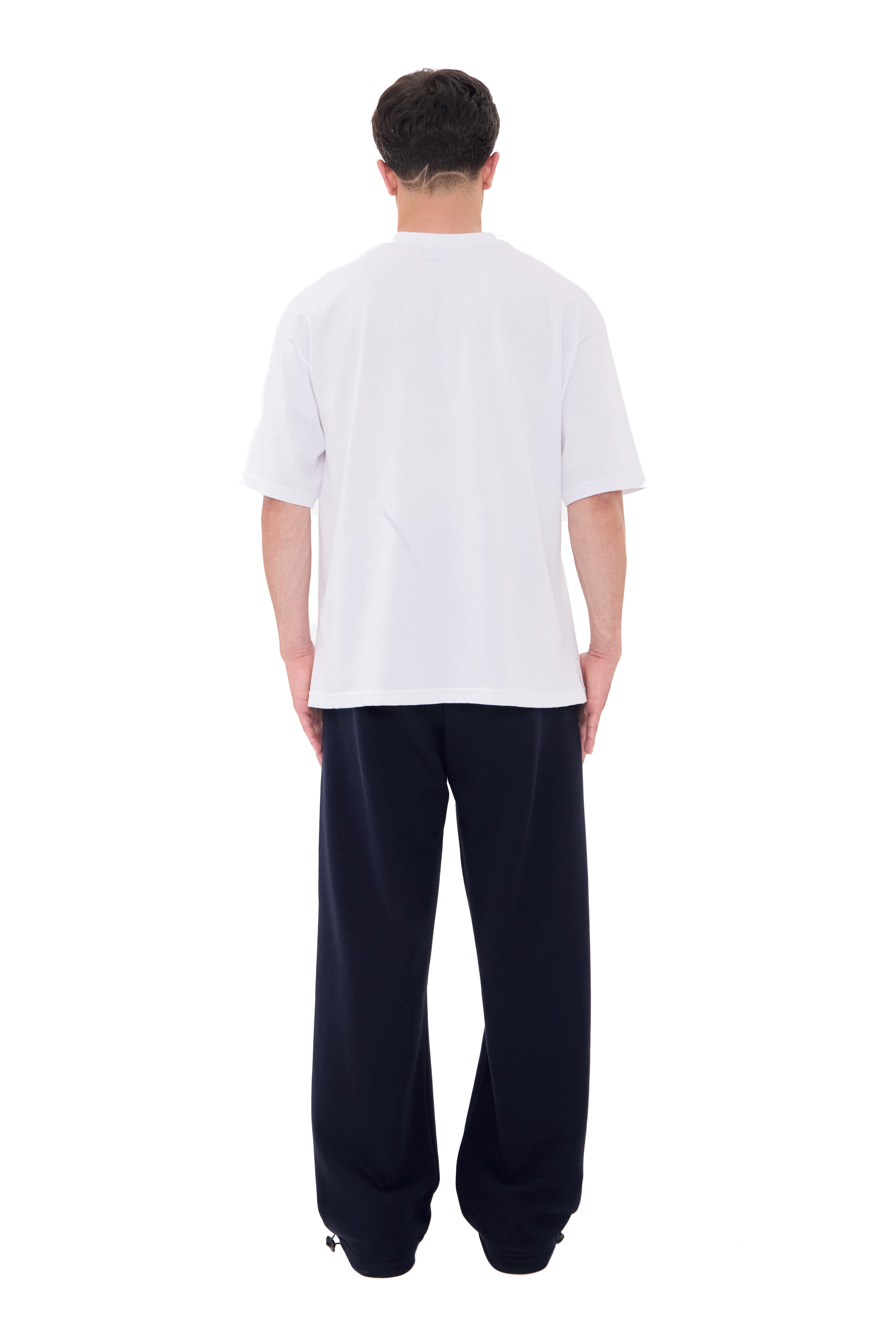  Hitup Premium Basic Ayarlanabilir Paça Oversize Eşofman Altı  - LACİVERT