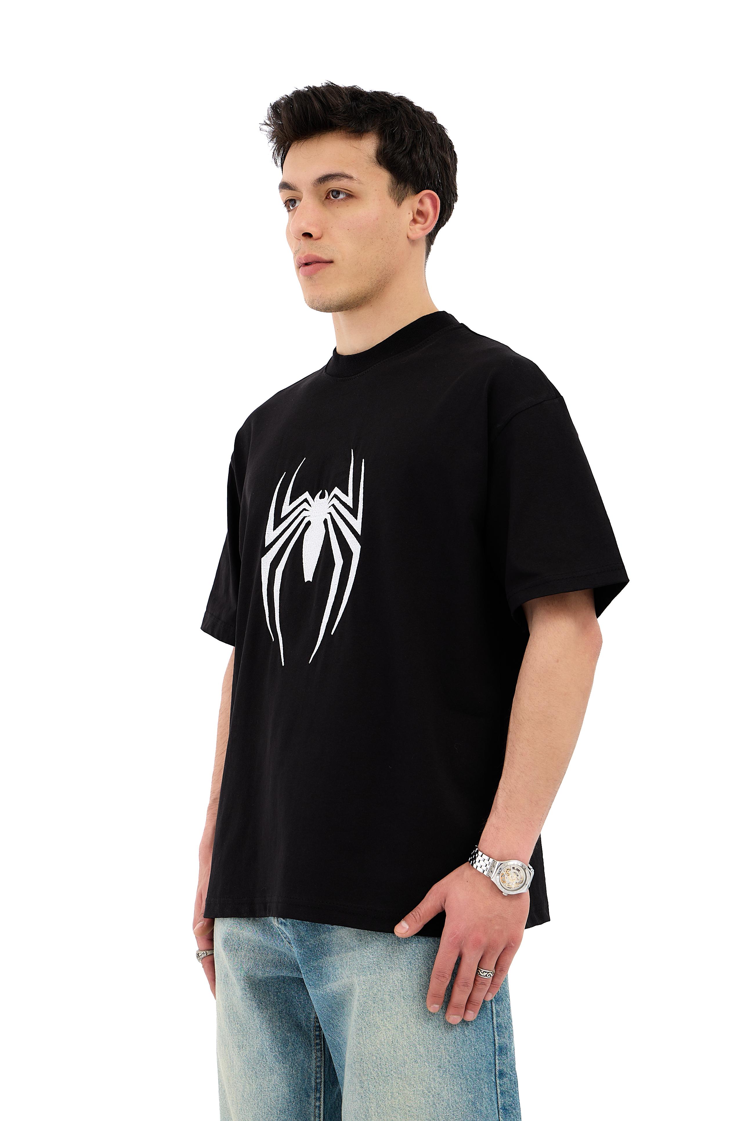 Spiderman Nakışlı Oversize Tişört 