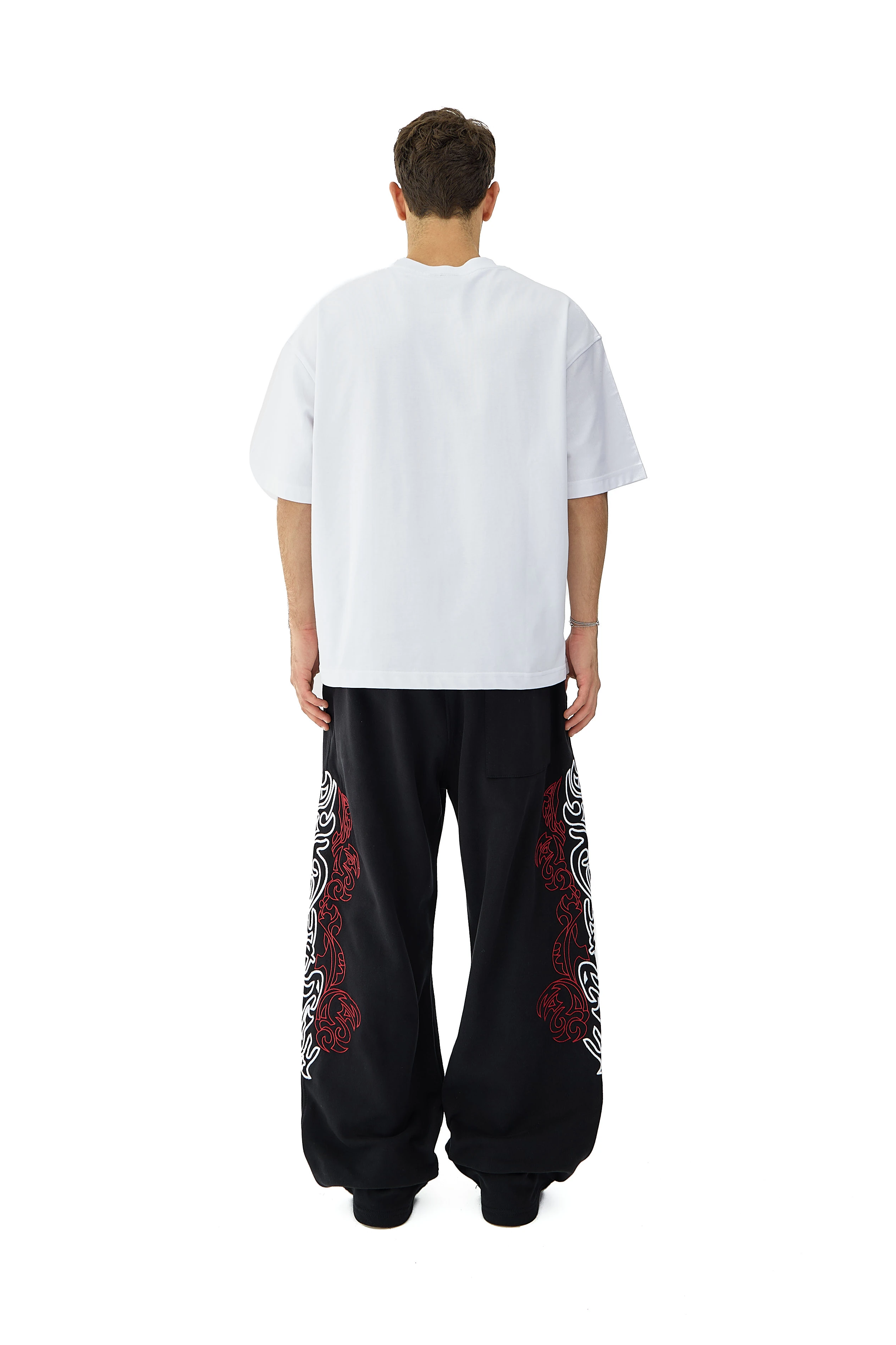 Bloodline Totem Nakış Detaylı Premium Sweatpant - SİYAH