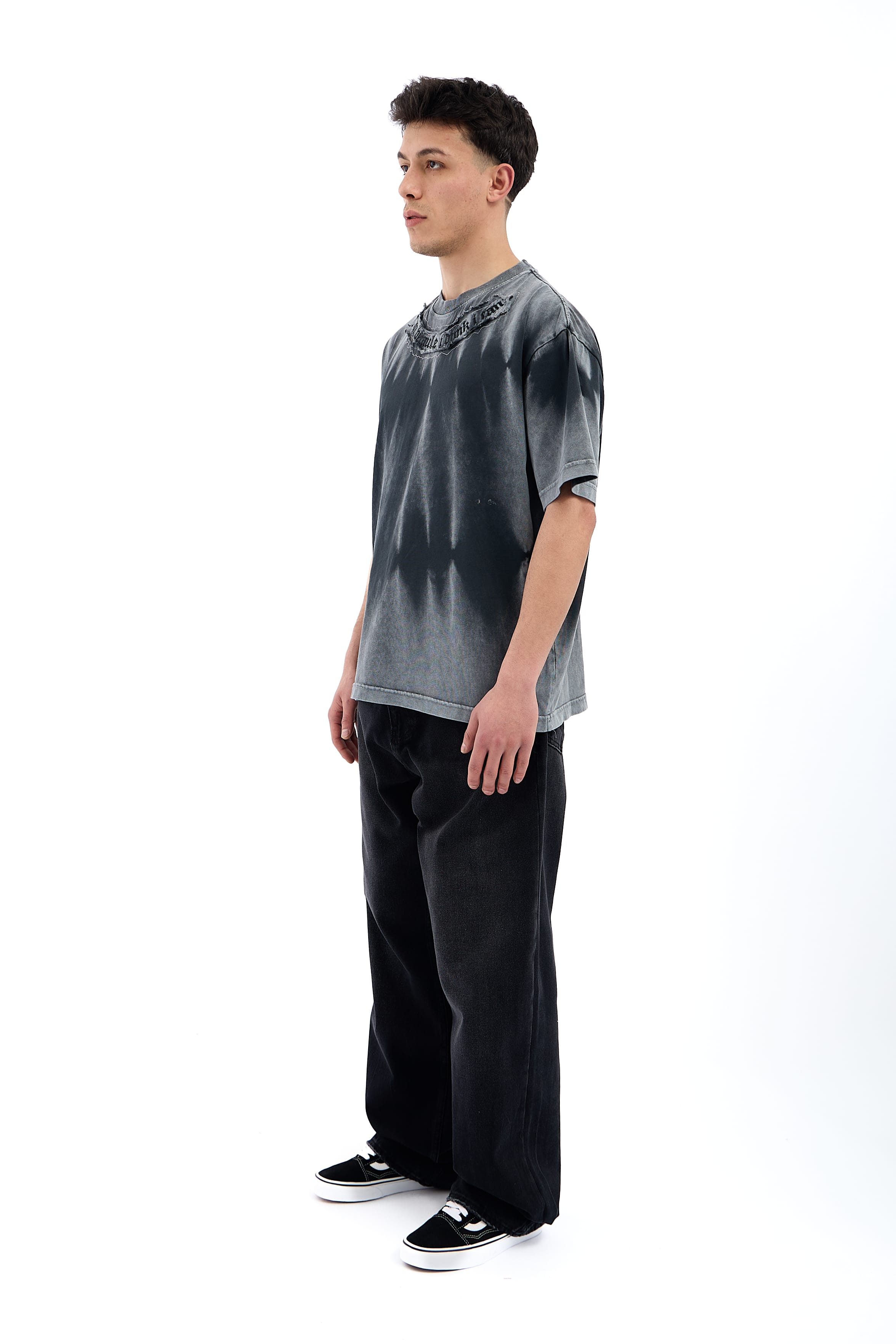 I Can Becaule Nakışlı Premium Oversize Tişört - ANTRASİT