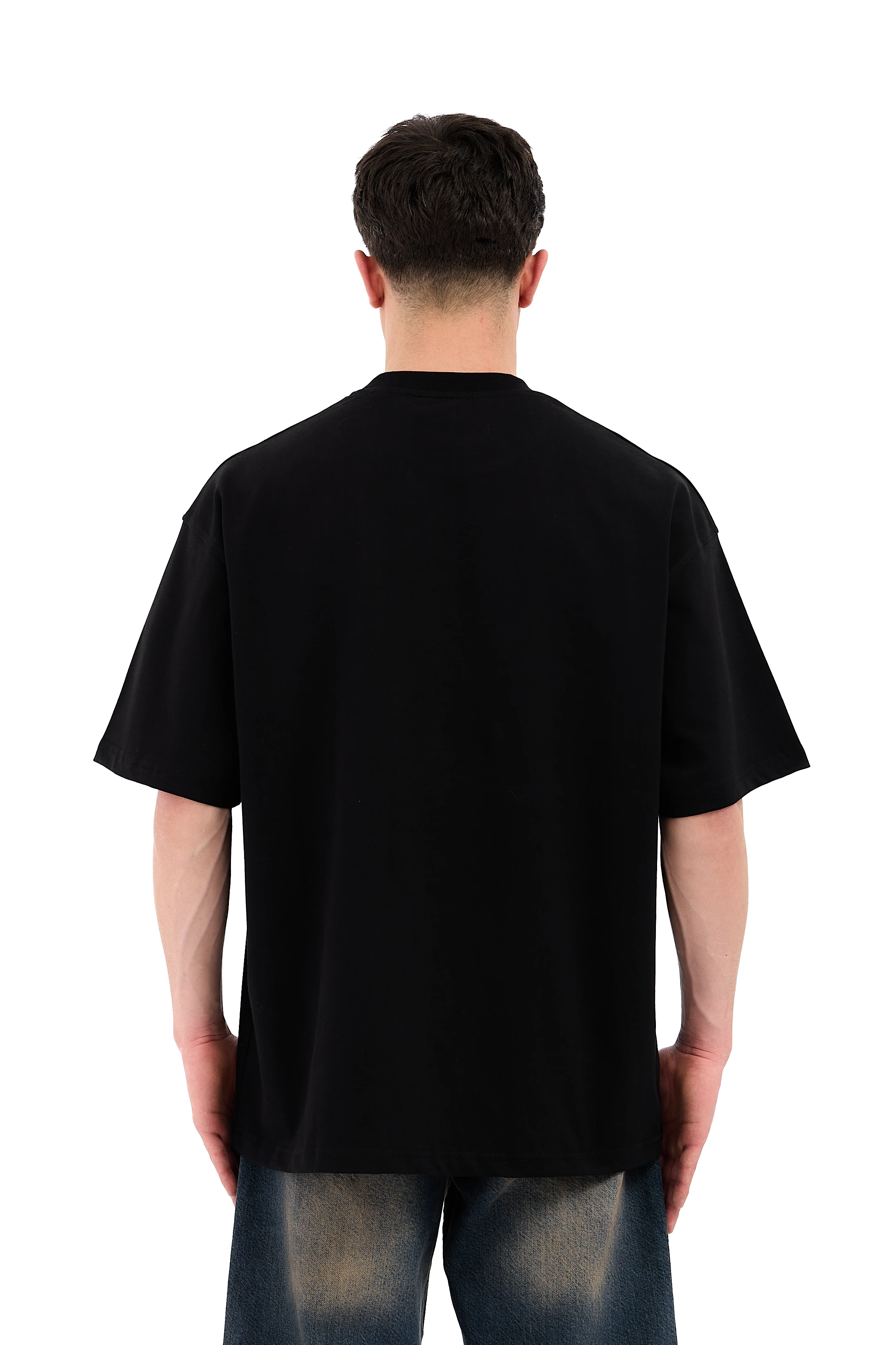 Premium Basic Oversize Tişört - SİYAH