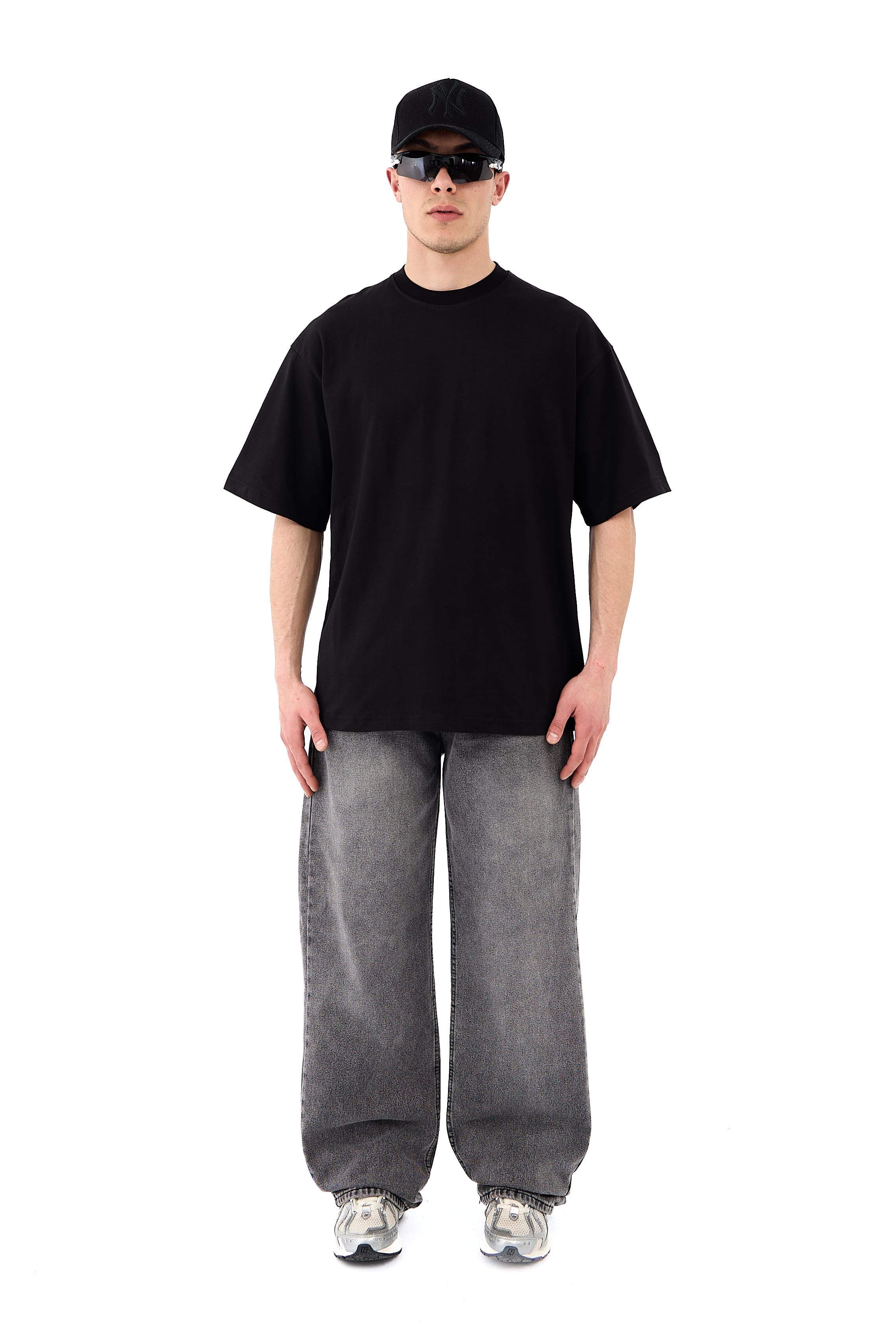 Basic Oversize Tişört - SİYAH