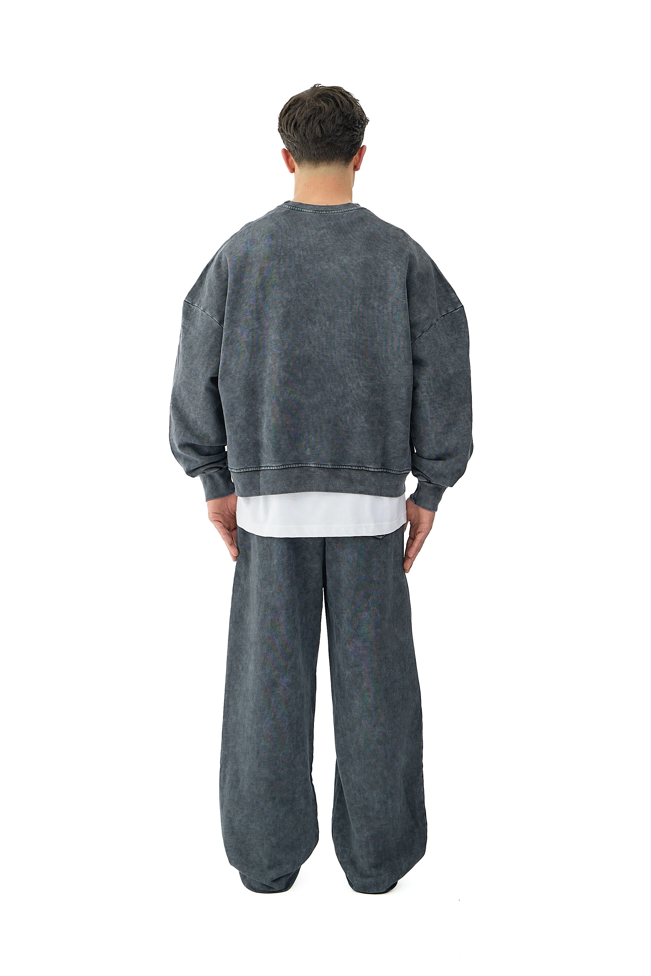  Oil Washed Yıkamalı Oversize Sweatshirt - ANTRASİT