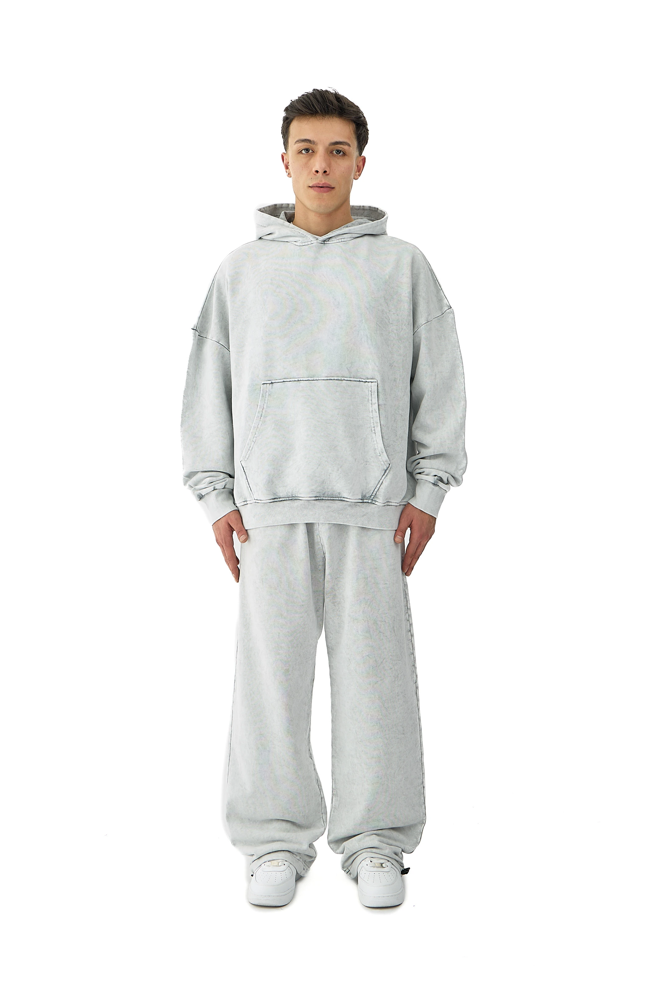  Oil Washed Yıkamalı Oversize Hoodie - MİNT