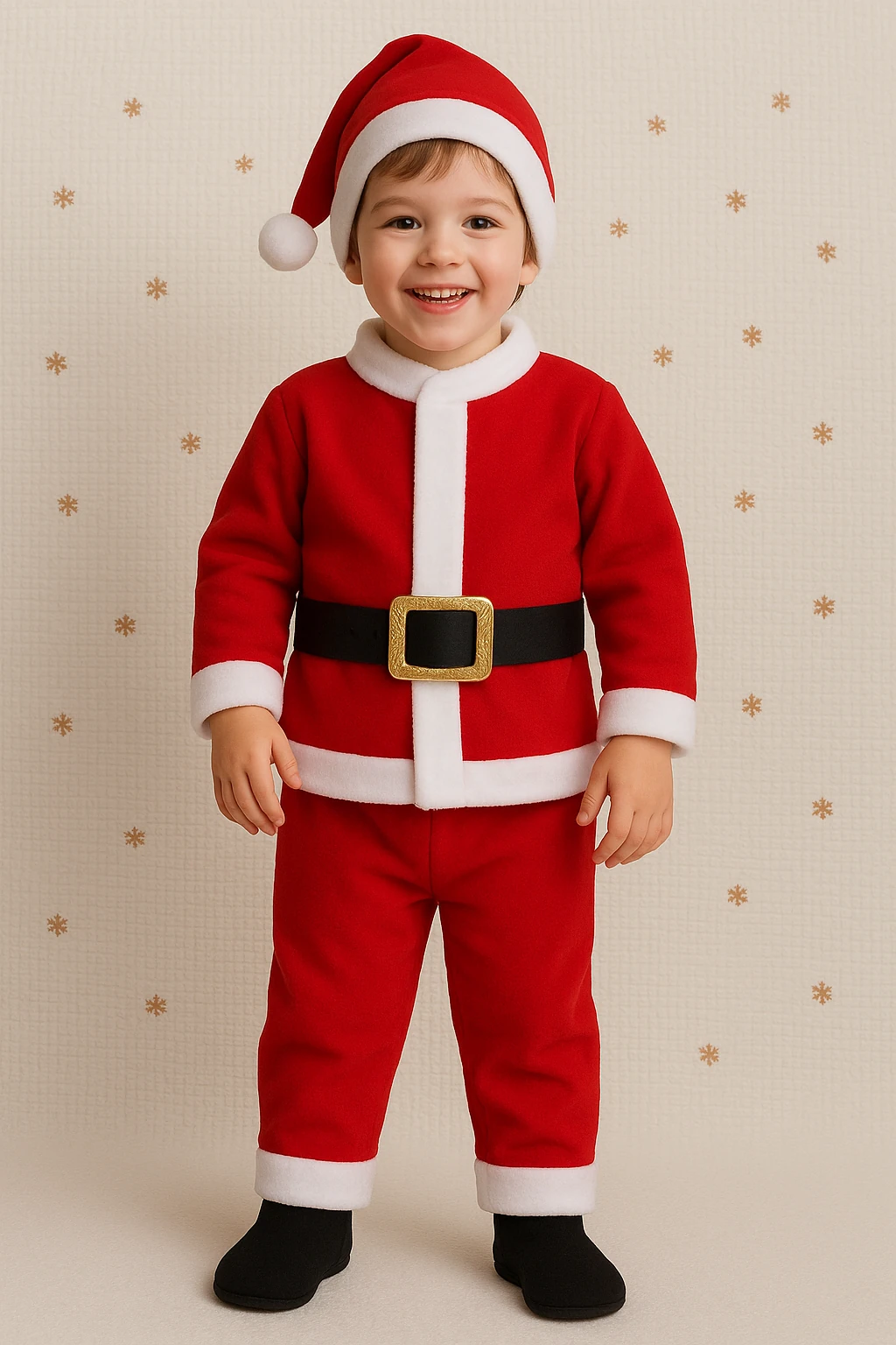 Noel Baba Erkek Bebek Çocuk Yılbaşı Kostümü