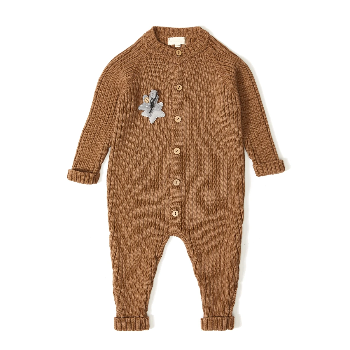 3-9 Ay Fitilli Örgü Tulum Unisex