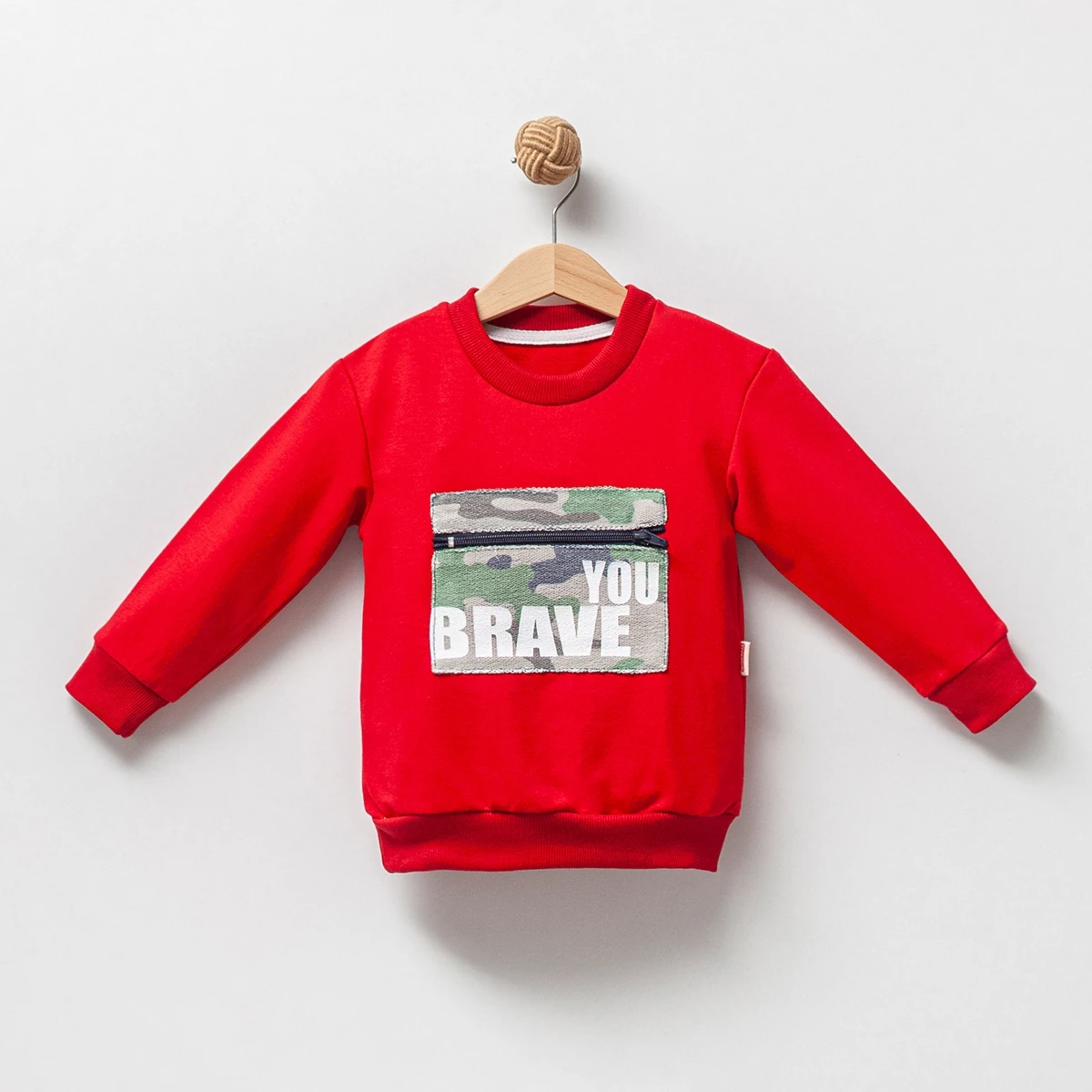 Erkek Çocuk 1-4 Yaş 2 İp Cepli Sweatshirt