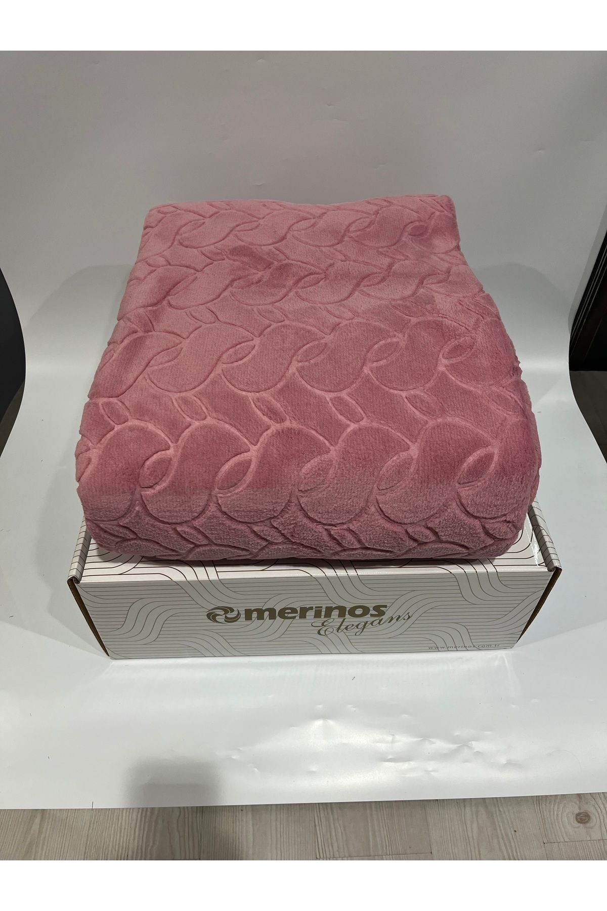 MERİNOS ELEGANCE TEK KİŞİLİK BATTANİYE - gül kurusu