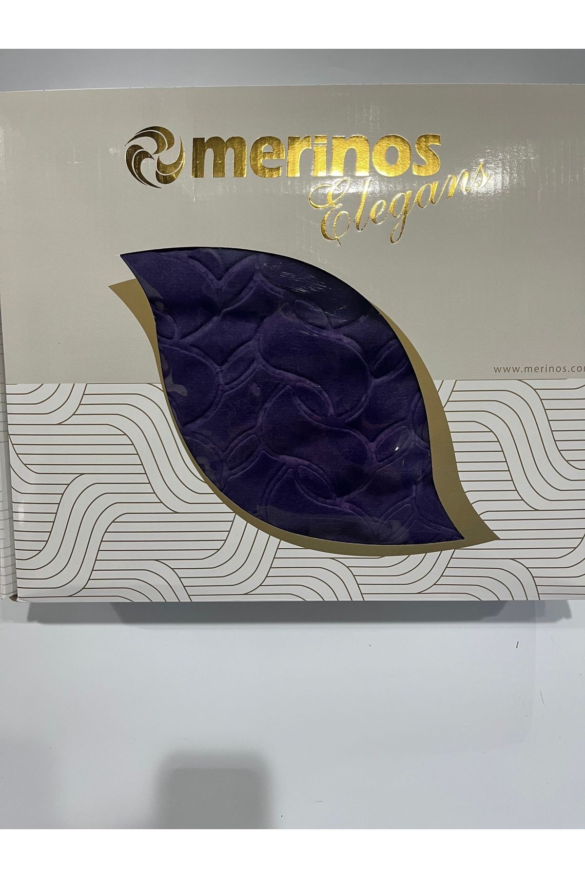 MERİNOS ELEGANCE TEK KİŞİLİK BATTANİYE - mor